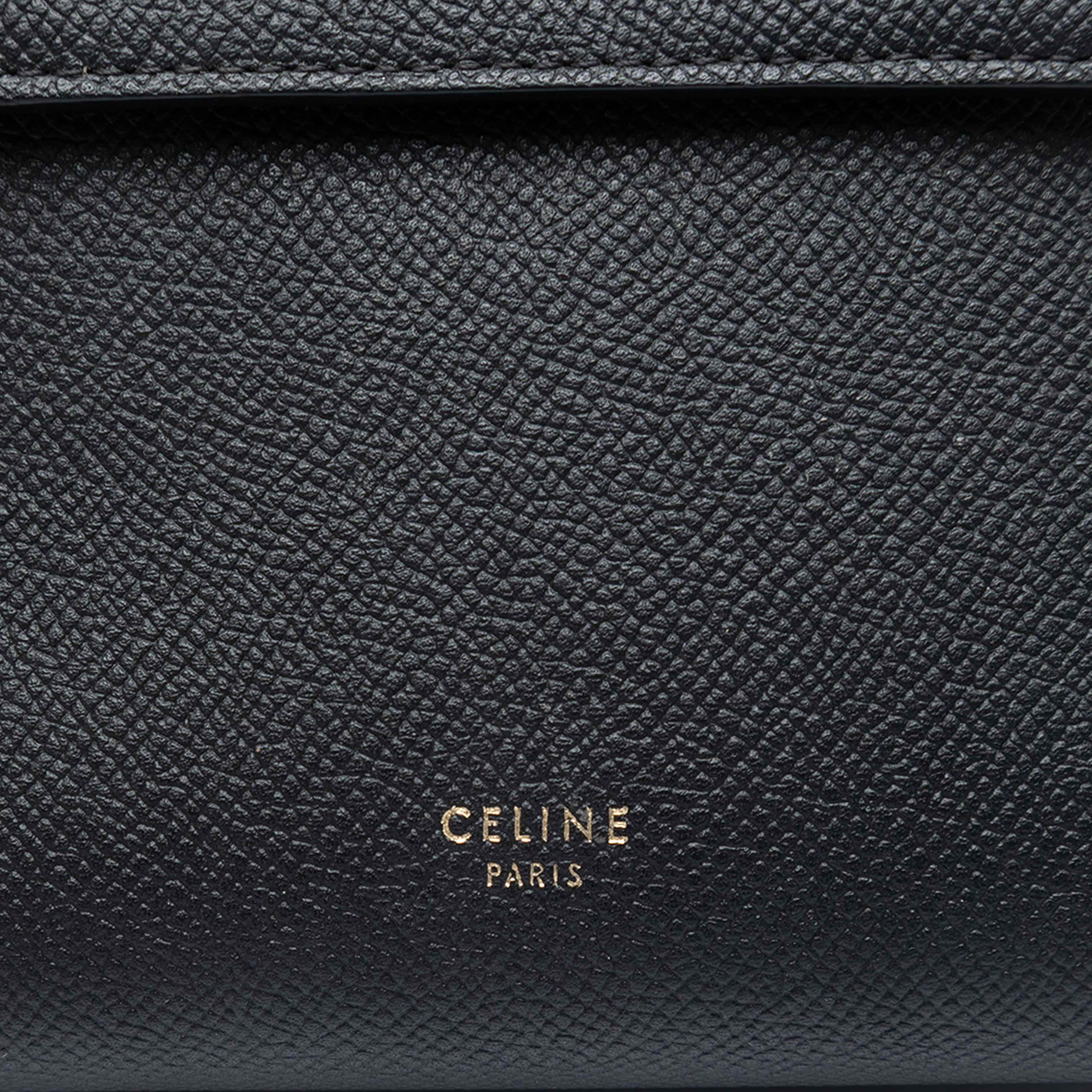 Celine Nano Grained Calfskin Belt Bag, från Luxclusif, i färgen black. Klicka för att öppna bilden i stort format