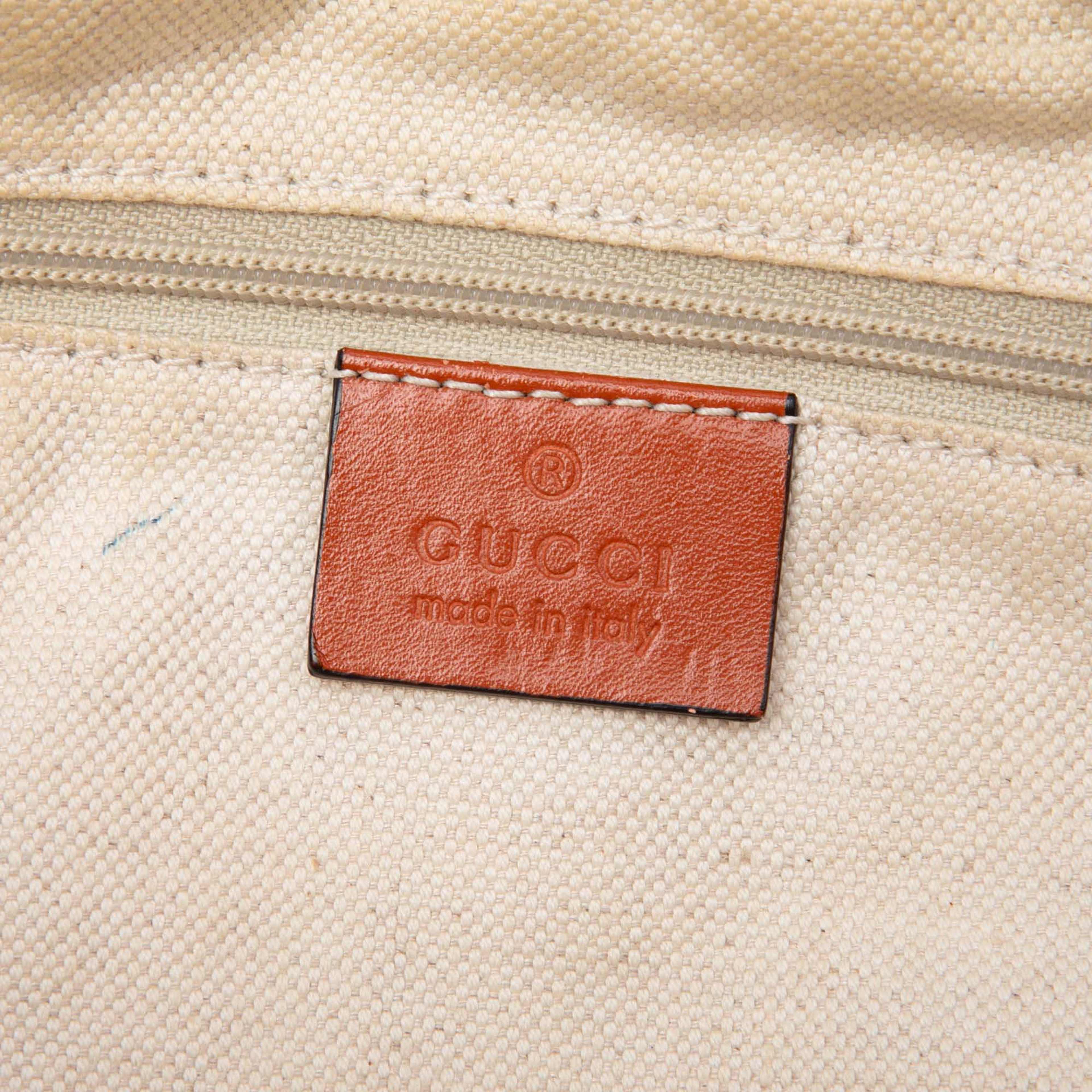 Gucci Gg Canvas Sukey Satchel, från Luxclusif, i färgen orange. Klicka för att öppna bilden i stort format