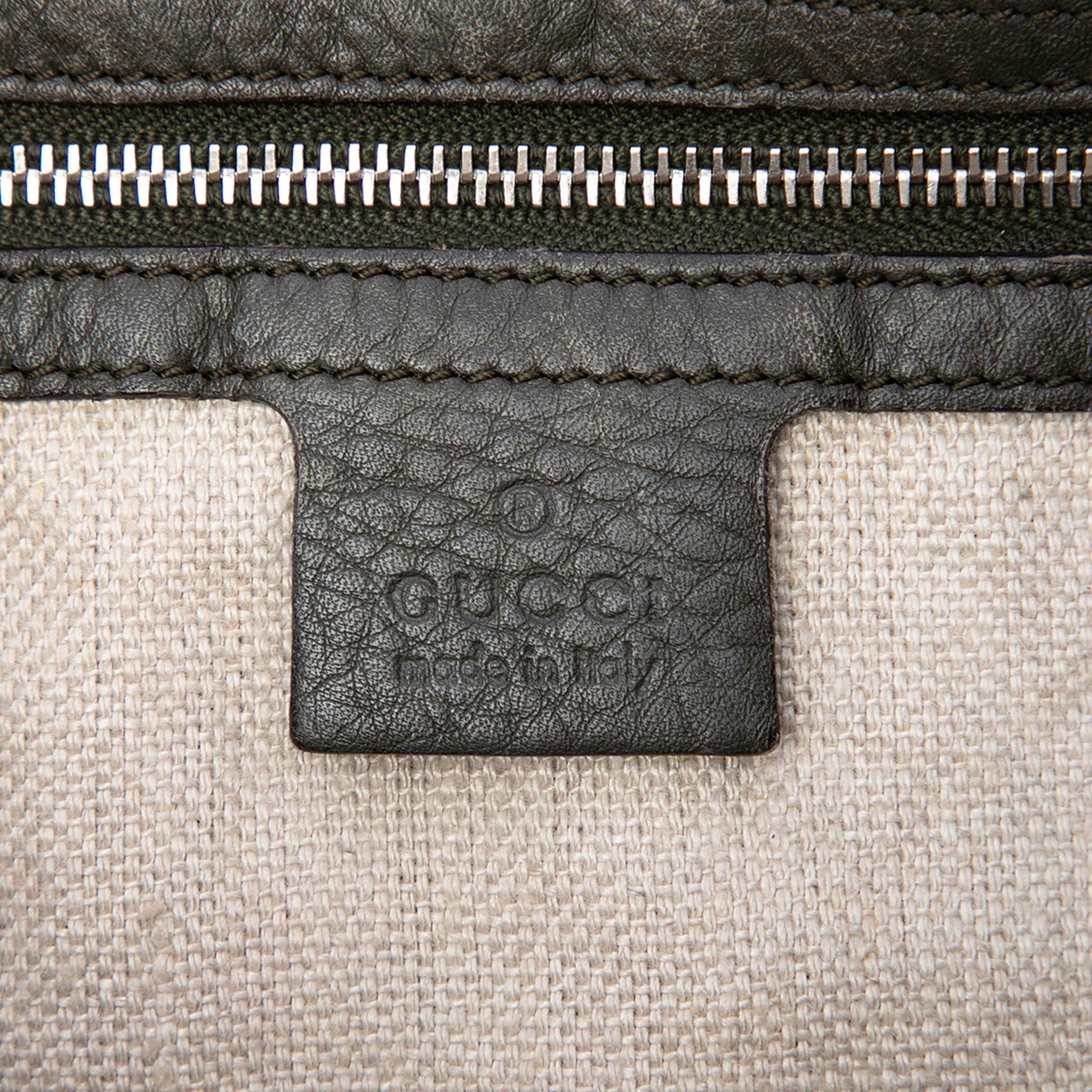 Gucci Gg Canvas Icon Bit Satchel, från Luxclusif, i färgen beige. Klicka för att öppna bilden i stort format