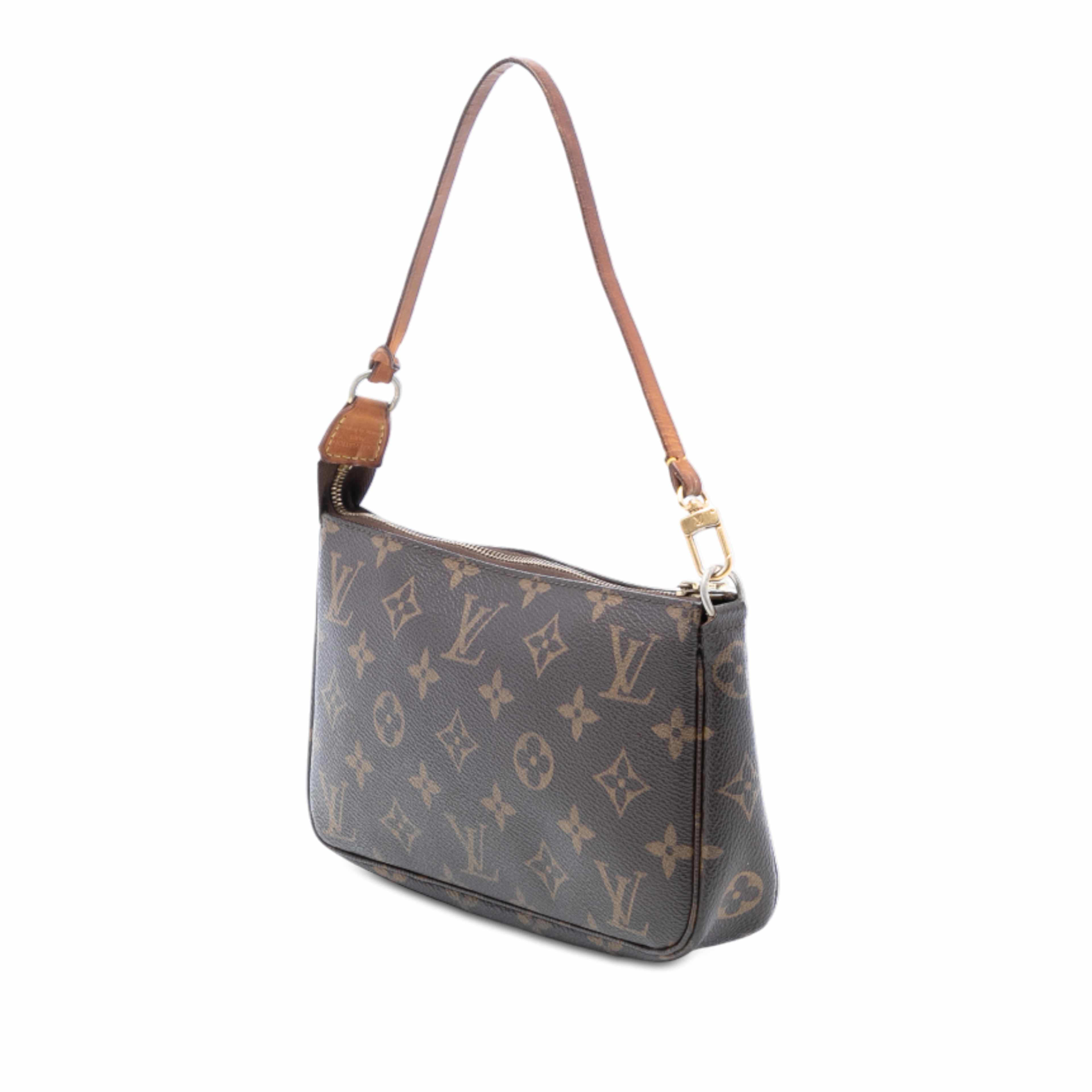 Louis Vuitton Monogram Pochette Accessoires, från Luxclusif, i färgen brown. Klicka för att öppna bilden i stort format