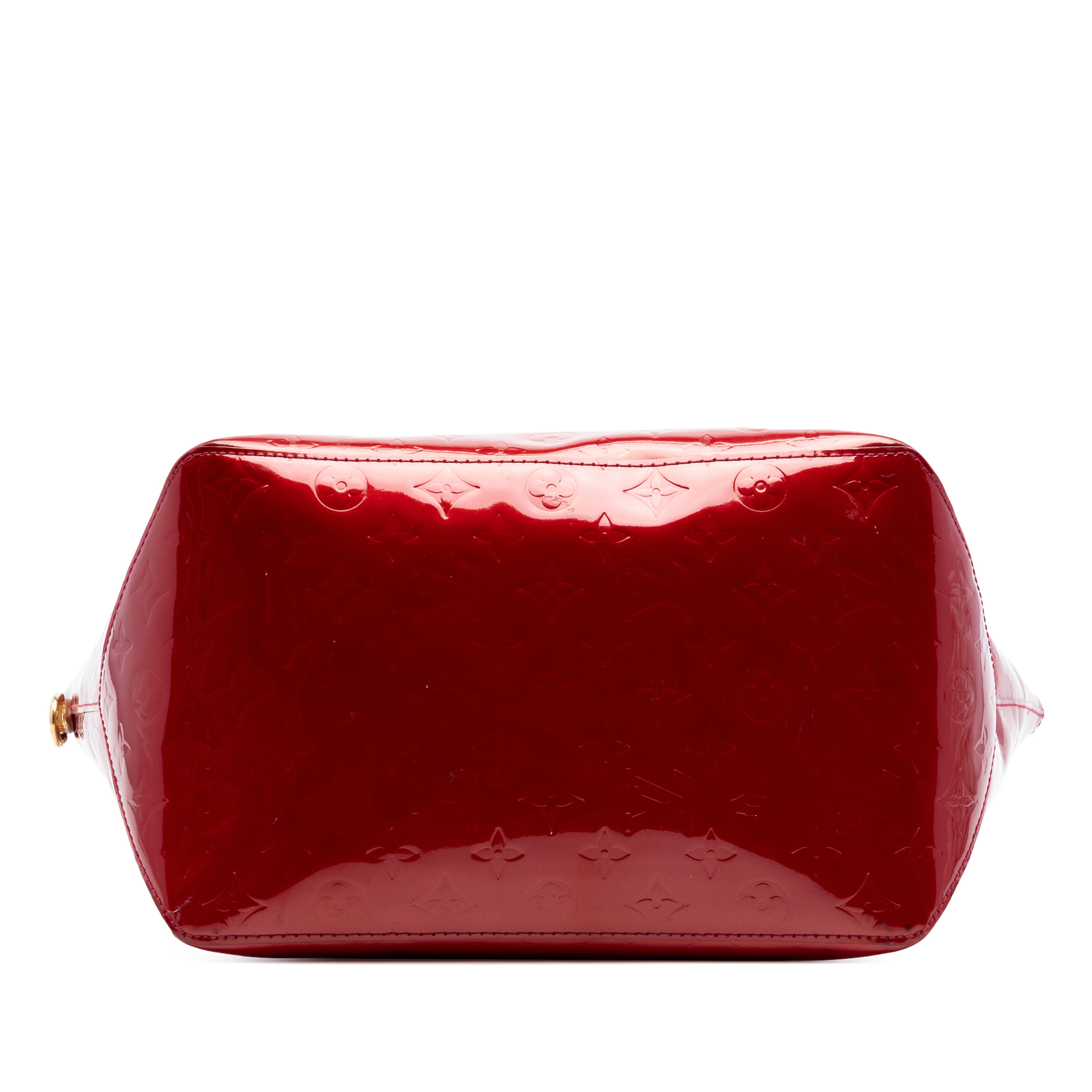 Louis Vuitton Monogram Vernis Bellevue Gm, från Luxclusif, i färgen röd. Klicka för att öppna bilden i stort format