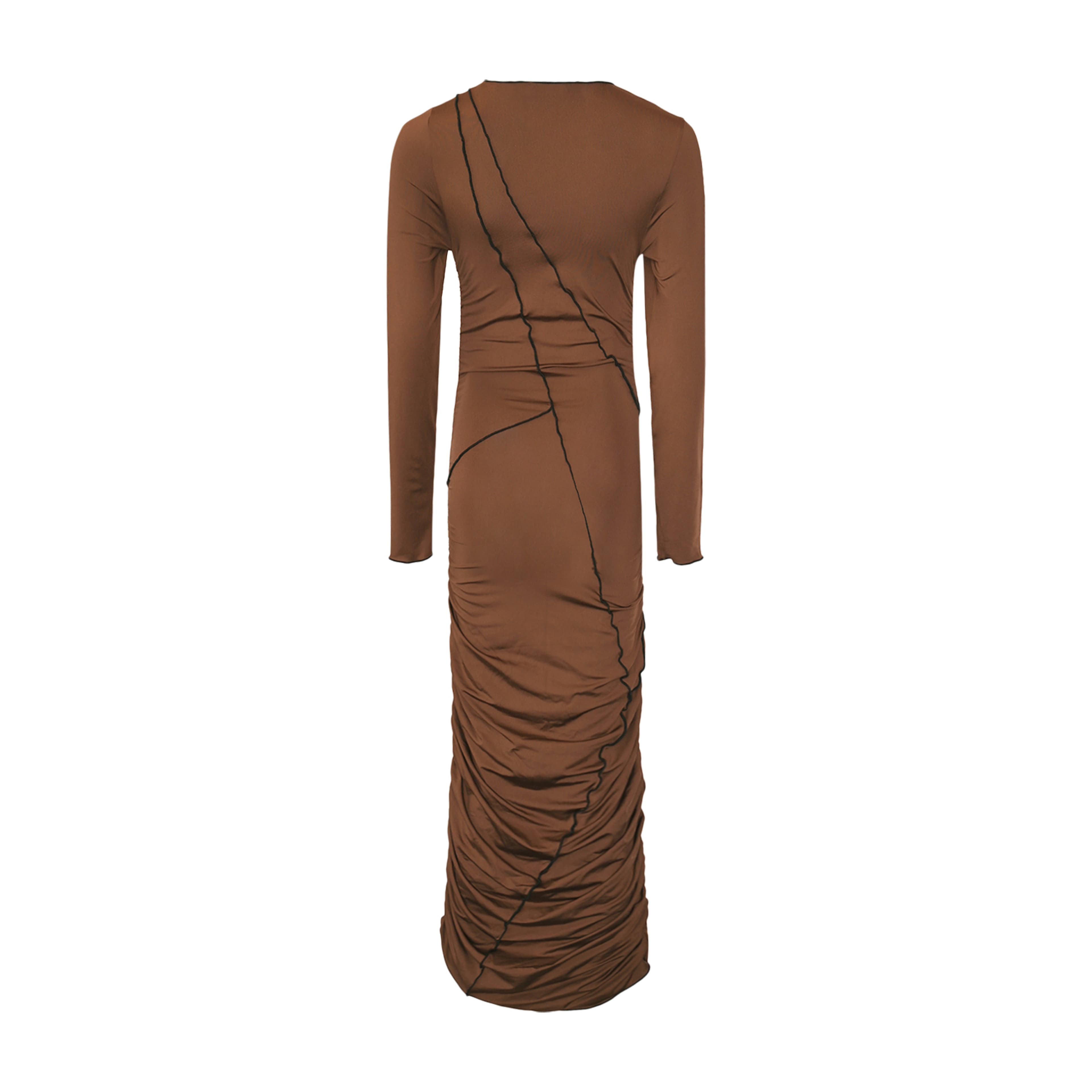 Sutton Ls Dress - Chocolate