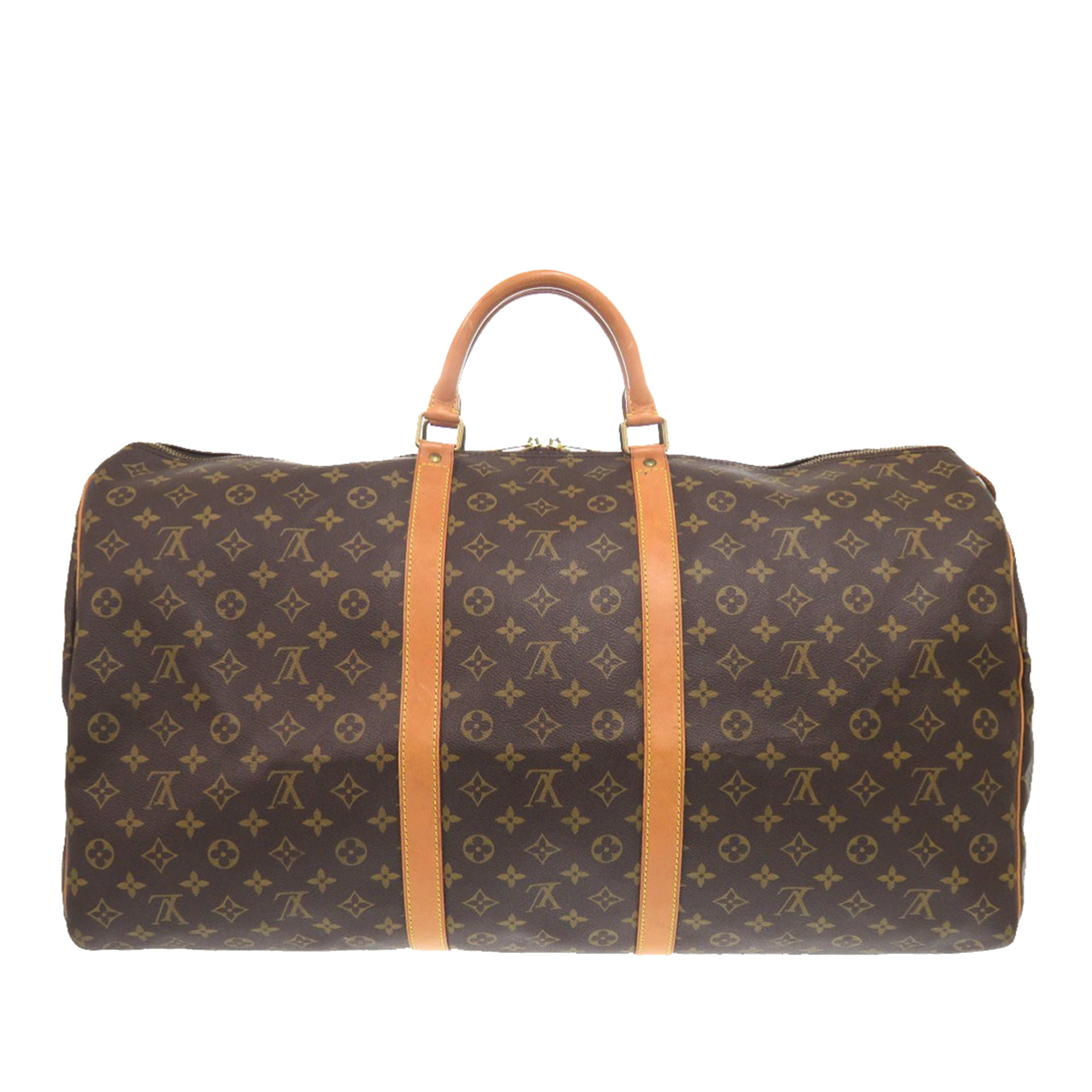 Louis Vuitton Monogram Keepall 60, från Luxclusif, i färgen brown. Klicka för att öppna bilden i stort format