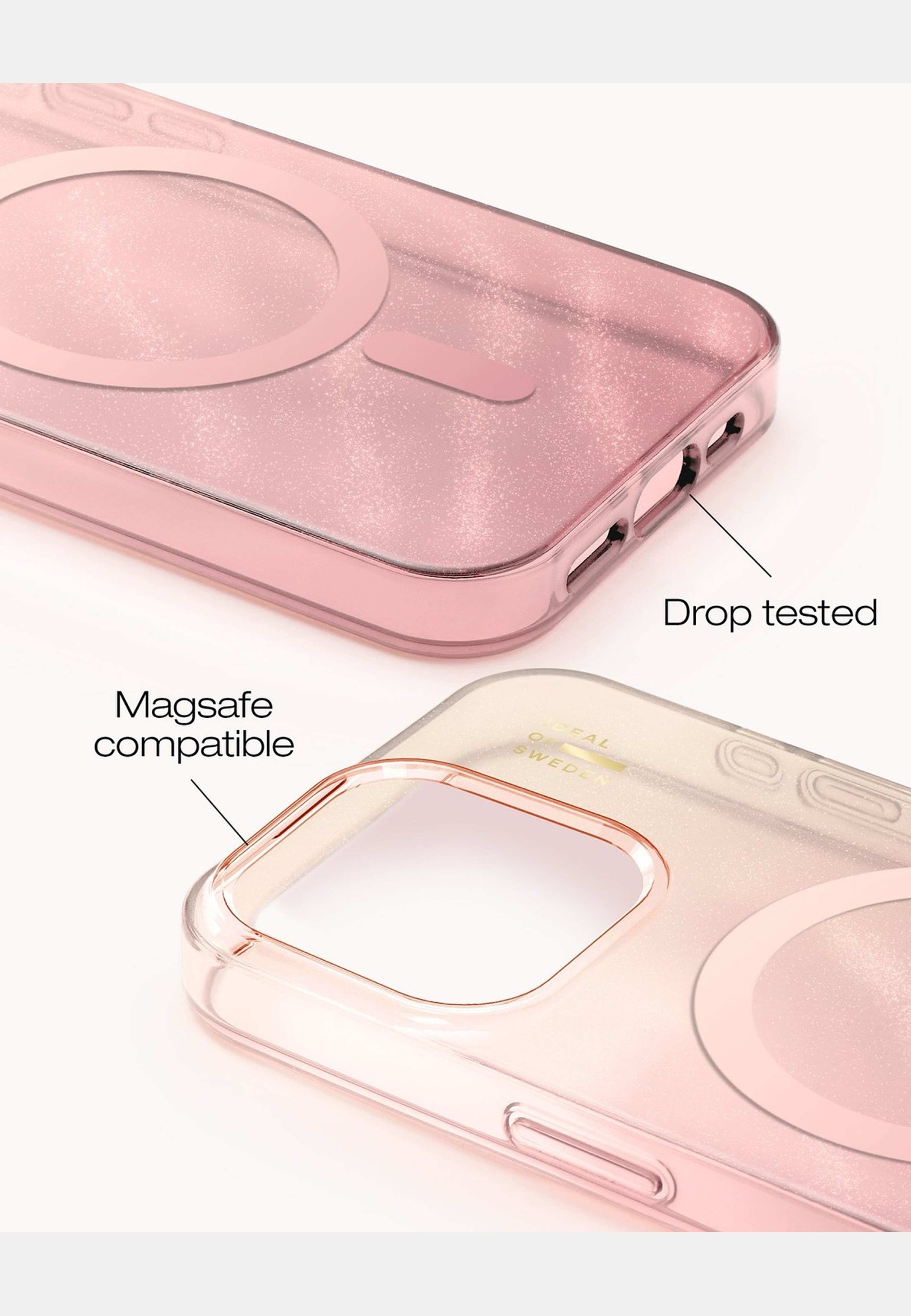 Clear Case Magsafe Iphone Rose Blush, från Ideal Of Sweden, i färgen pink. Klicka för att öppna bilden i stort format