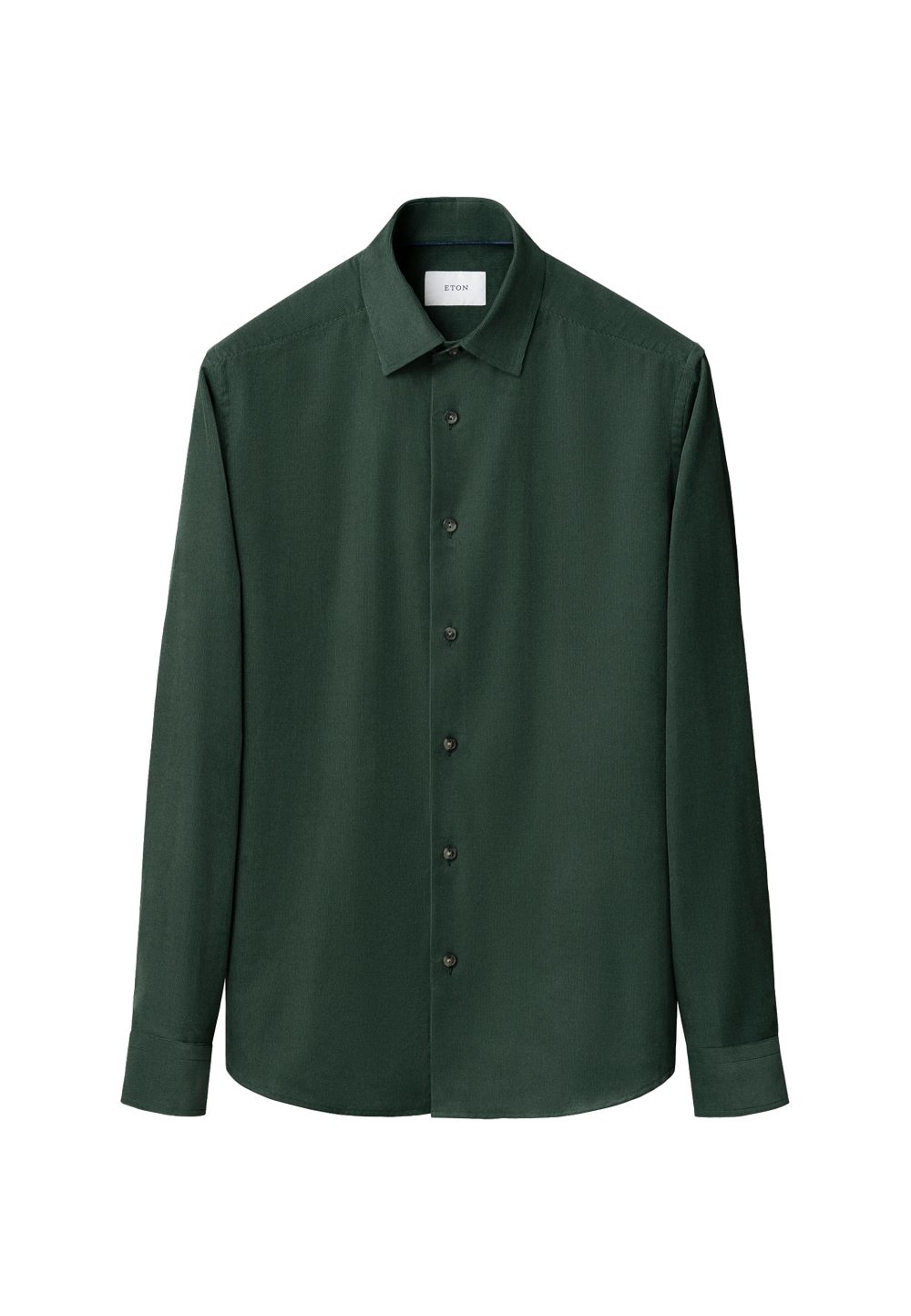 Manchesterskjorta Casual Fit, från Eton, i färgen dark green. Klicka för att öppna bilden i stort format