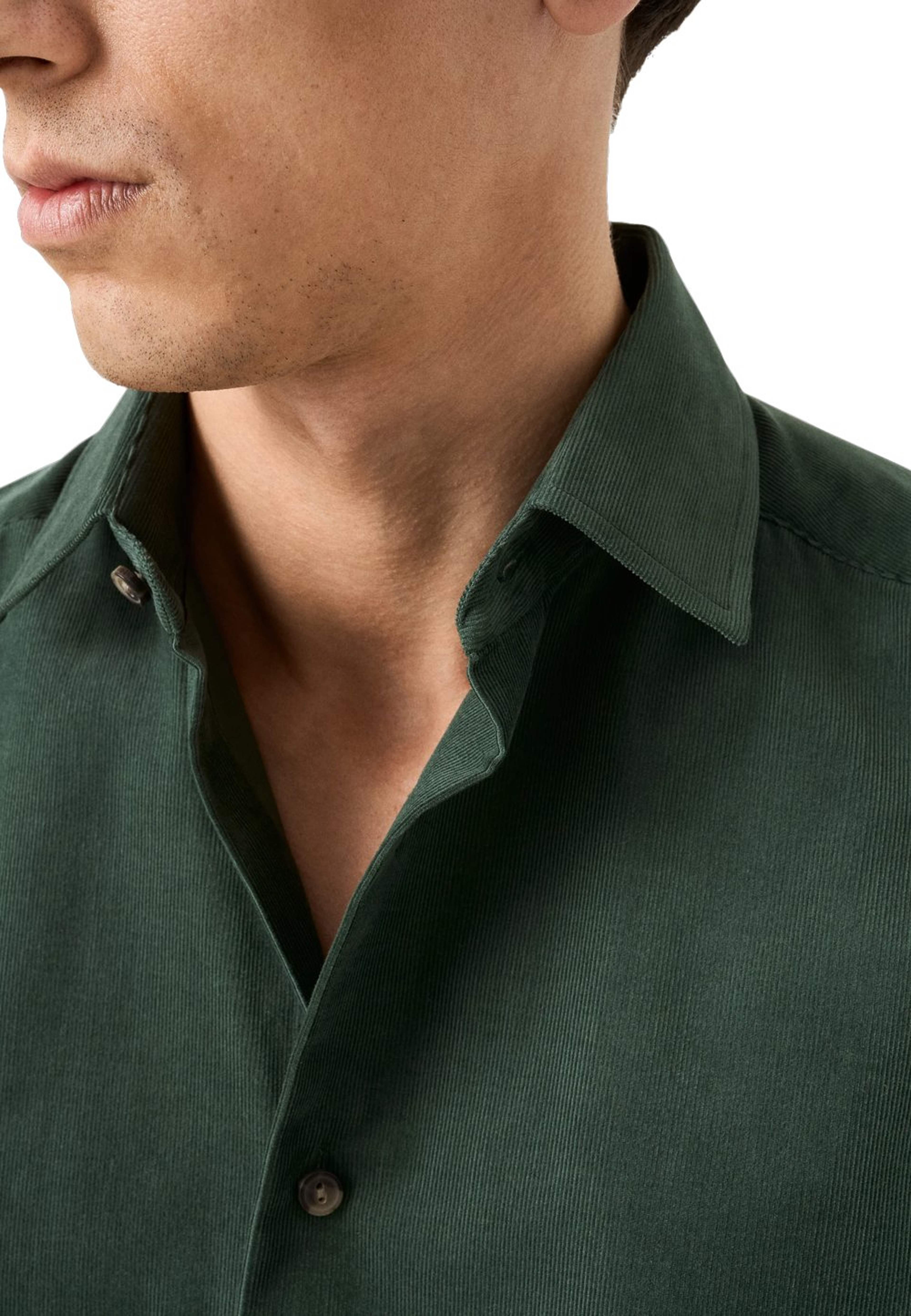 Manchesterskjorta Casual Fit, från Eton, i färgen dark green. Klicka för att öppna bilden i stort format