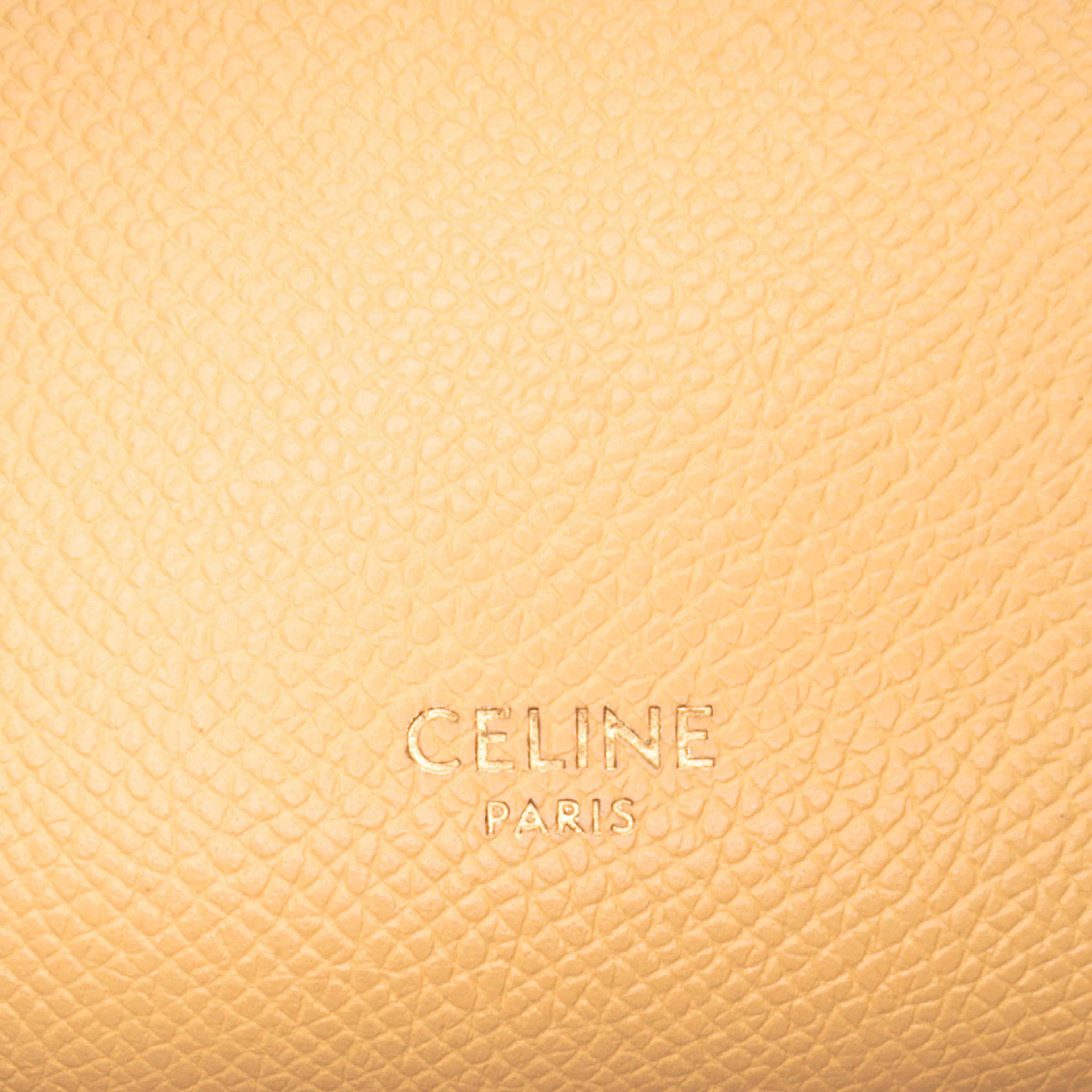 Celine Pico Grained Calfskin Belt Bag, från Luxclusif, i färgen yellow.
