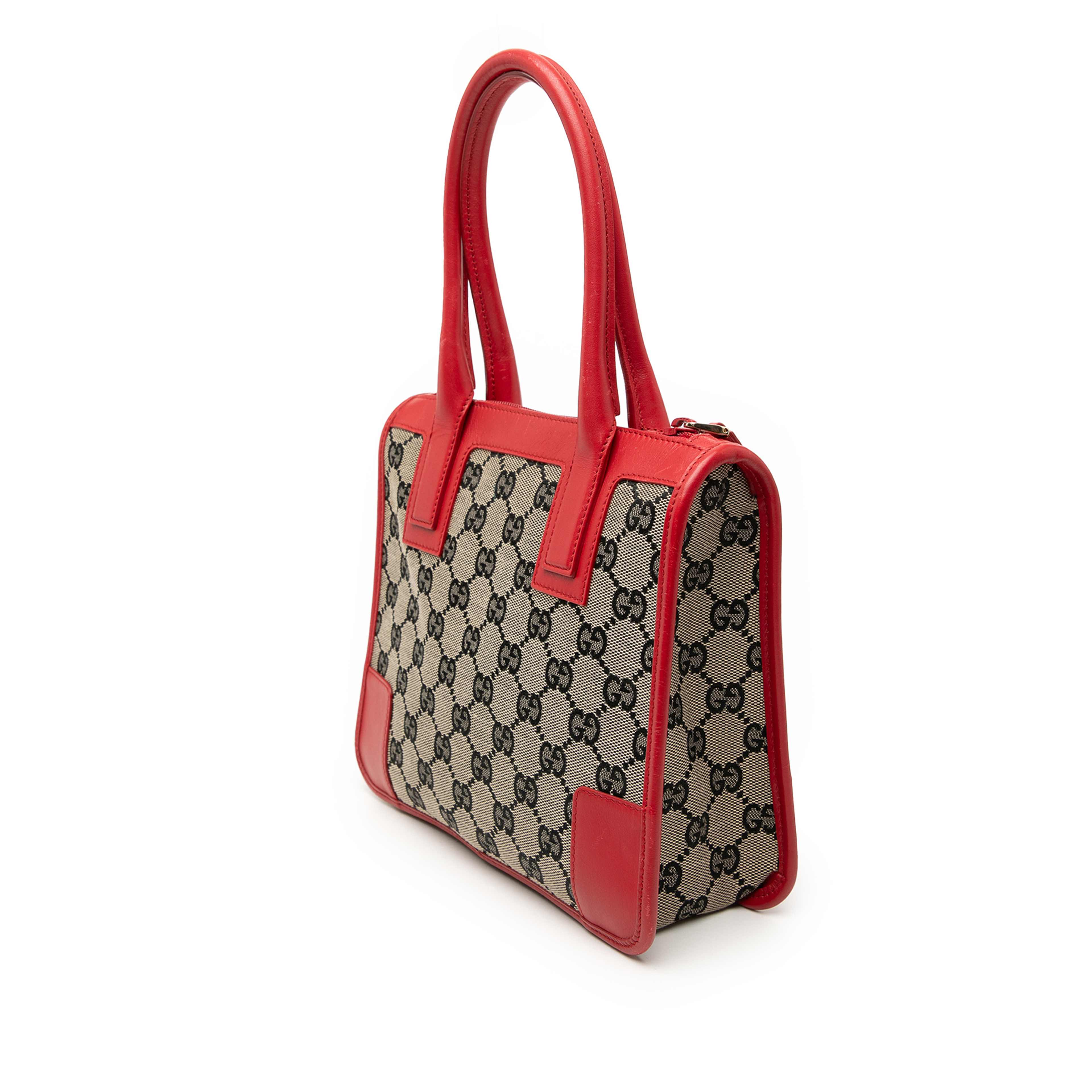 Gucci Gg Canvas Handbag, från Luxclusif, i färgen beige. Klicka för att öppna bilden i stort format