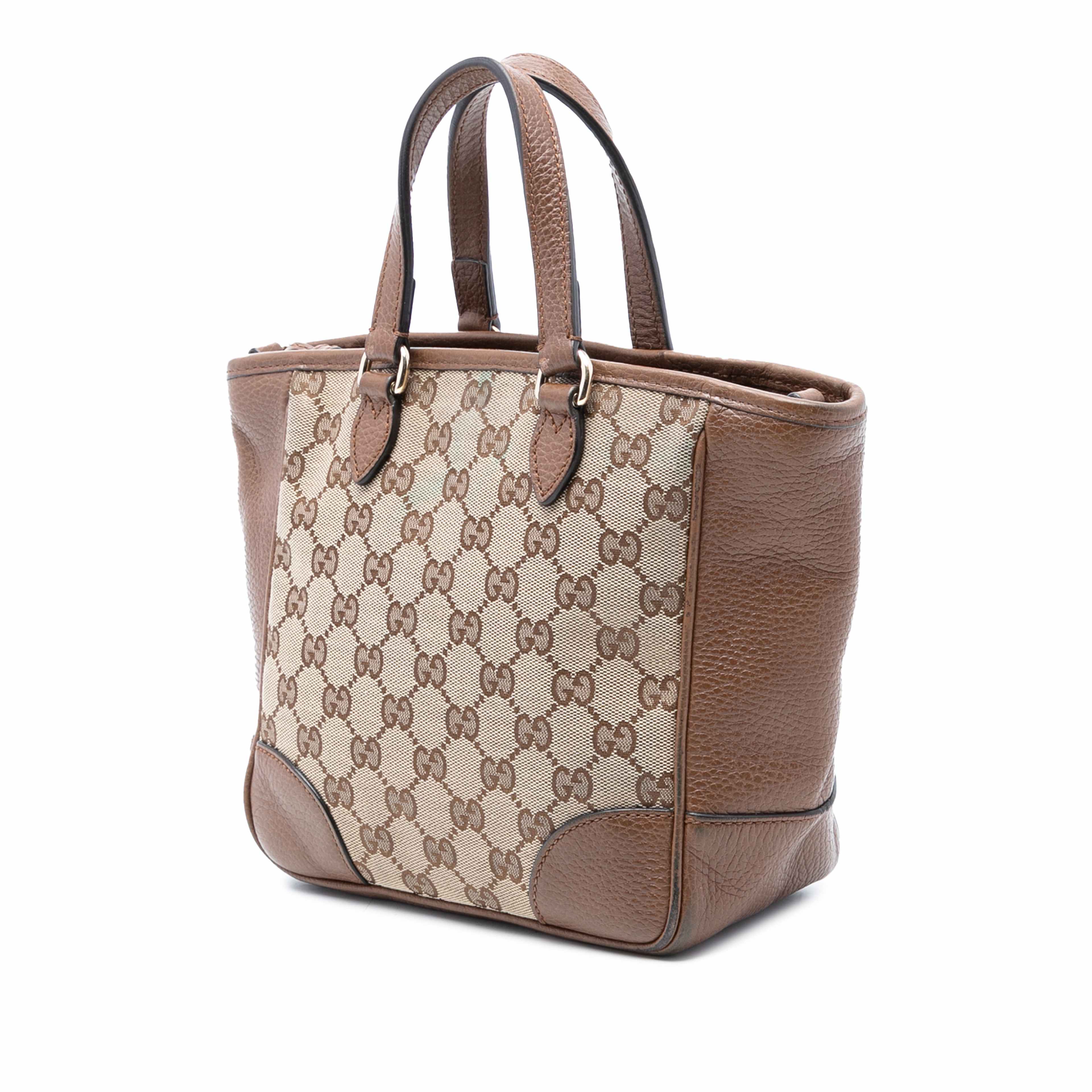 Gucci Small Gg Canvas Bree Satchel, från Luxclusif, i färgen beige. Klicka för att öppna bilden i stort format