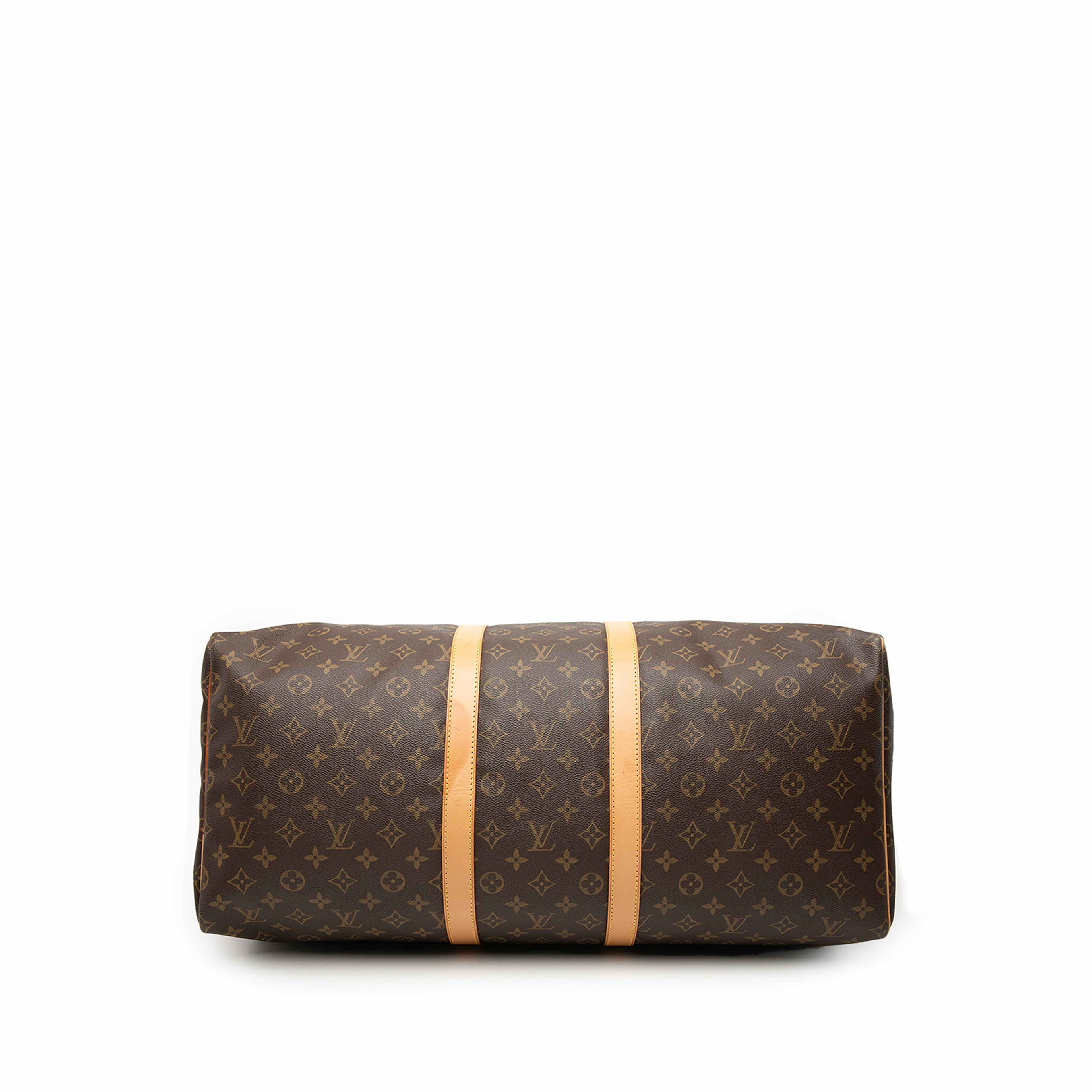 Louis Vuitton Monogram Keepall 55, från Luxclusif, i färgen brown. Klicka för att öppna bilden i stort format