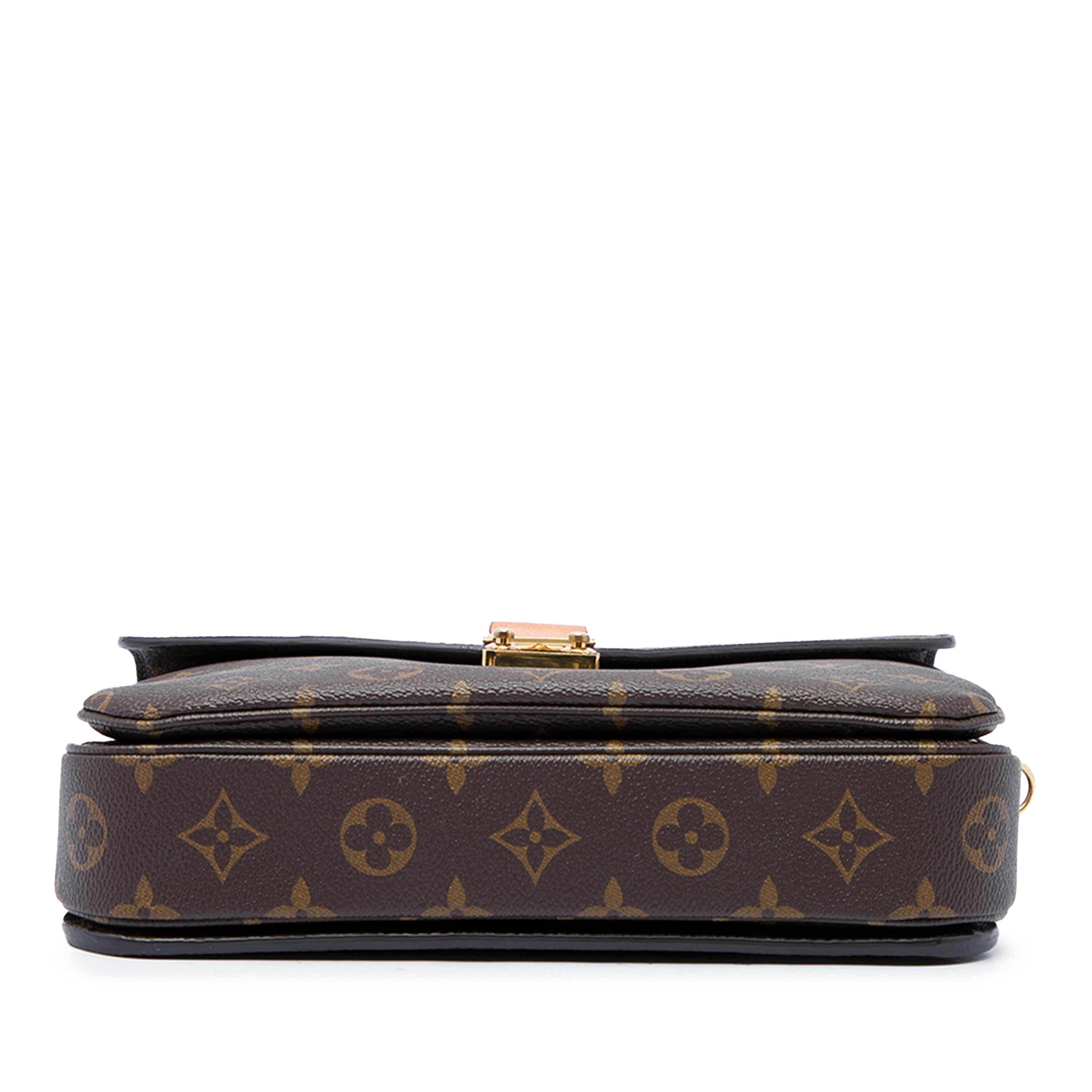 Louis Vuitton Monogram Pochette Metis, från Luxclusif, i färgen brun. Klicka för att öppna bilden i stort format