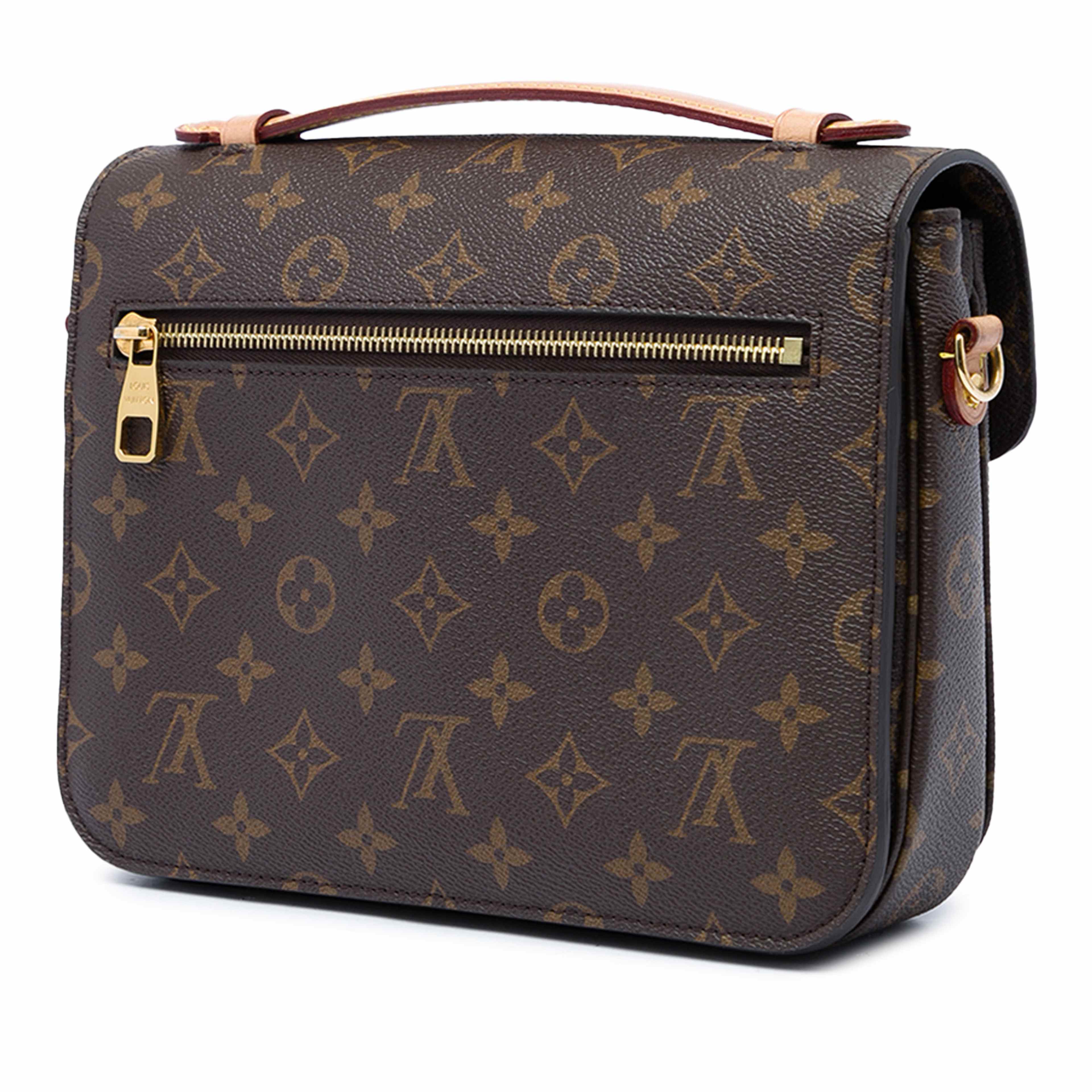 Louis Vuitton Monogram Pochette Metis, från Luxclusif, i färgen brun. Klicka för att öppna bilden i stort format