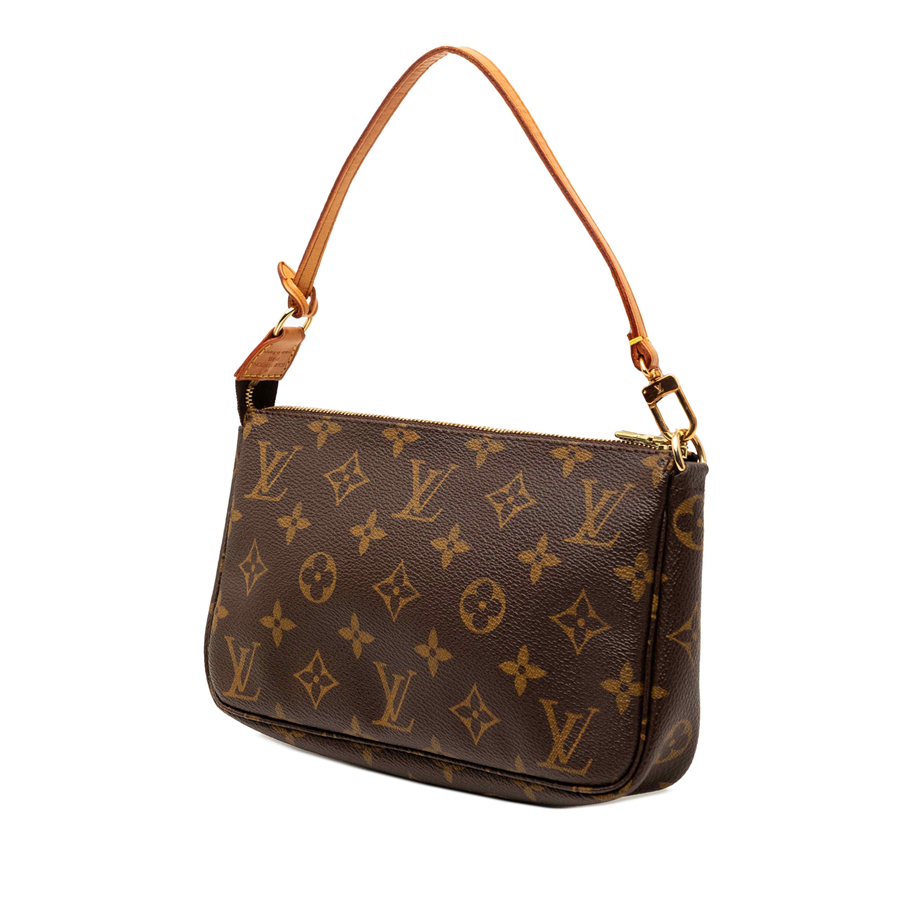 Louis Vuitton Monogram Pochette Accessoires, från Luxclusif, i färgen brun. Klicka för att öppna bilden i stort format