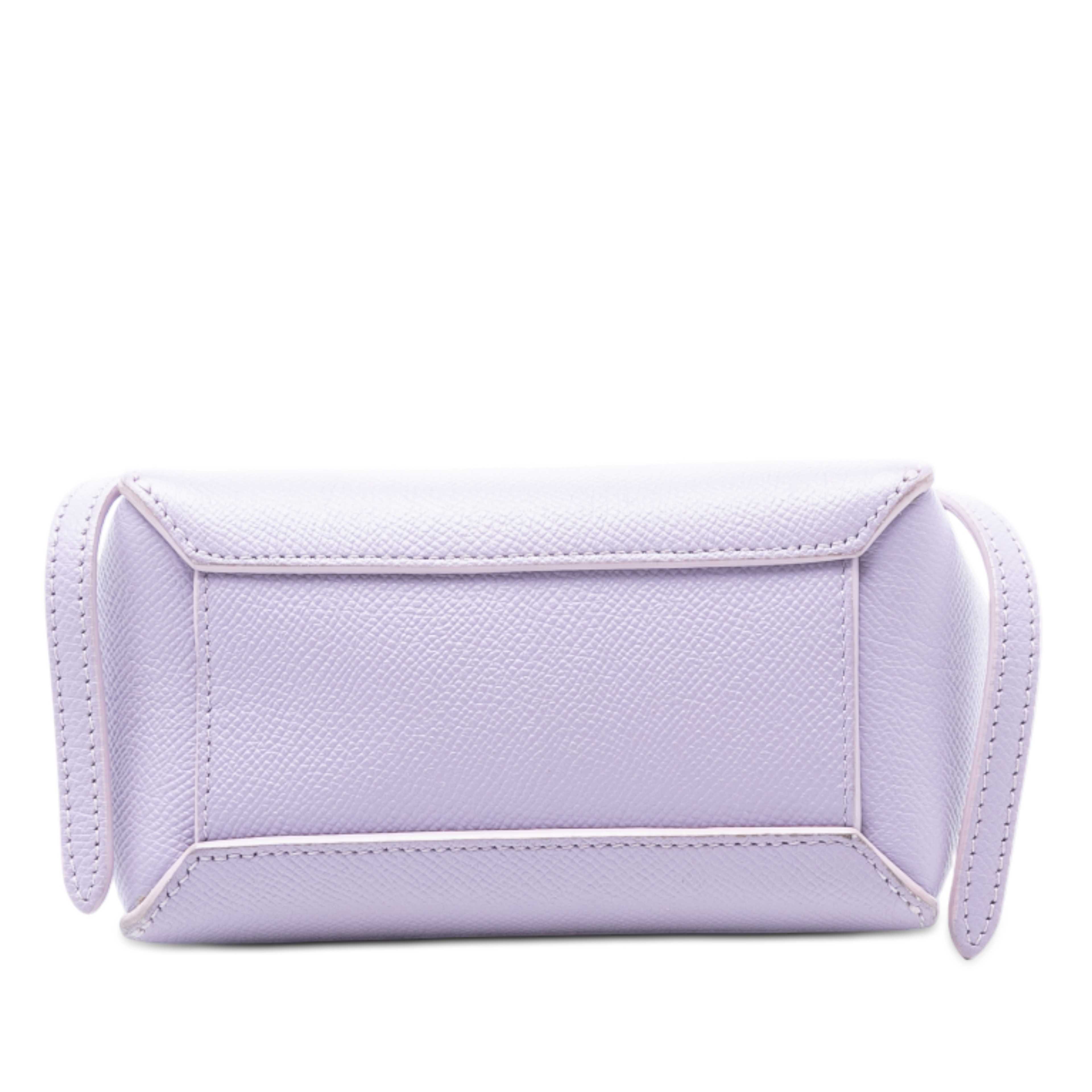 Celine Pico Grained Calfskin Belt Bag, från Luxclusif, i färgen light purple. Klicka för att öppna bilden i stort format