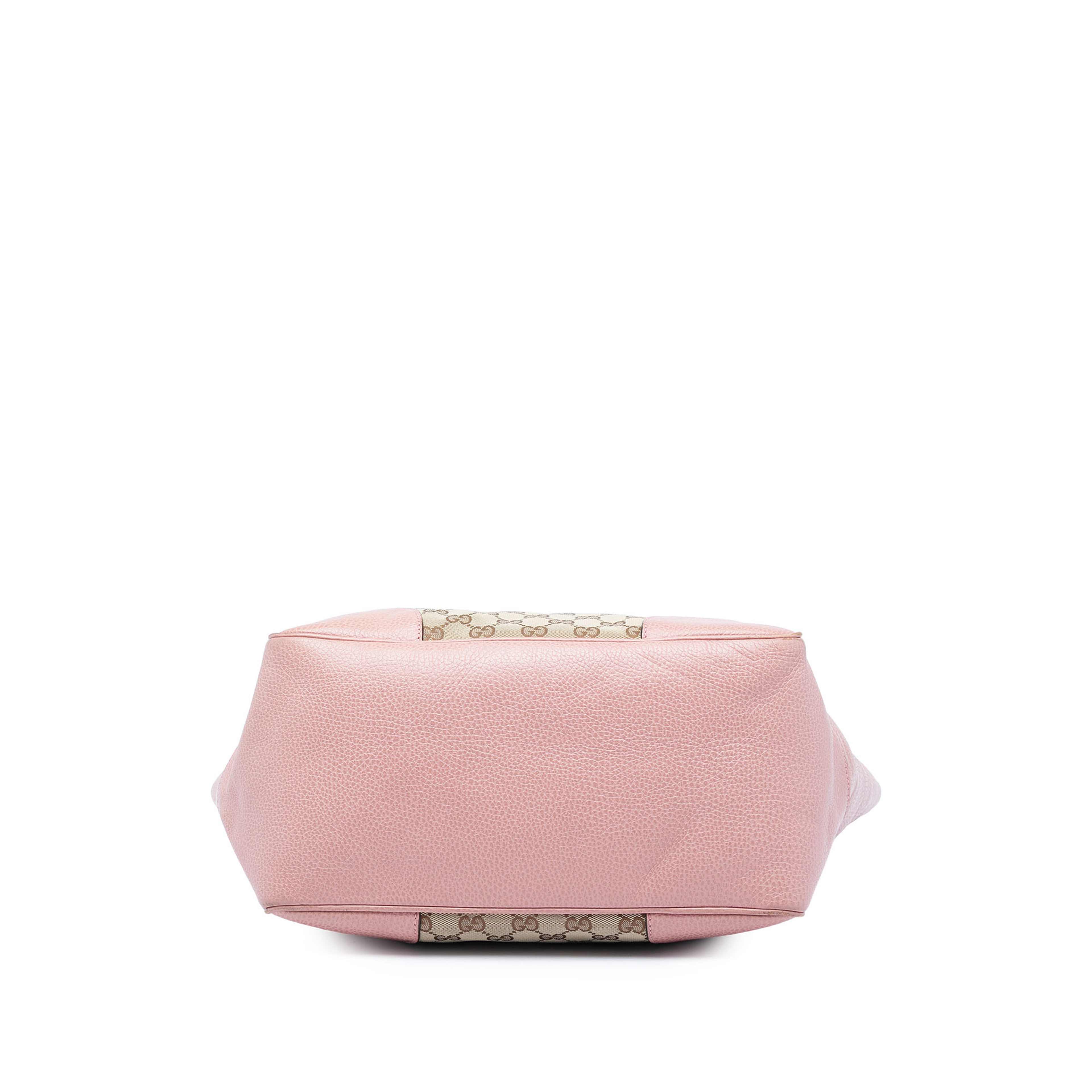 Gucci Gg Canvas Bree Zippered Tote, från Luxclusif, i färgen rosa. Klicka för att öppna bilden i stort format
