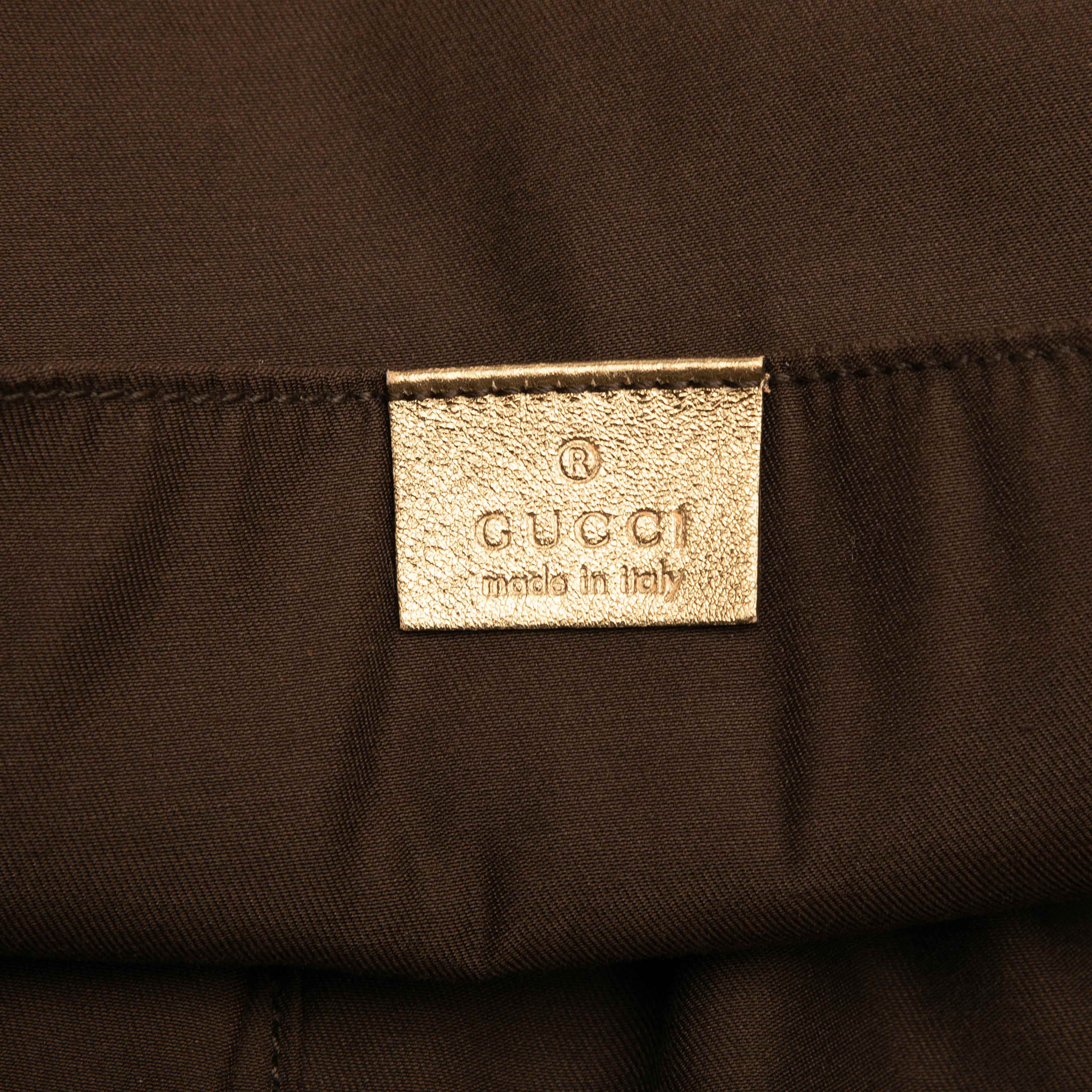 Gucci Gg Canvas Web Tote, från Luxclusif, i färgen beige. Klicka för att öppna bilden i stort format