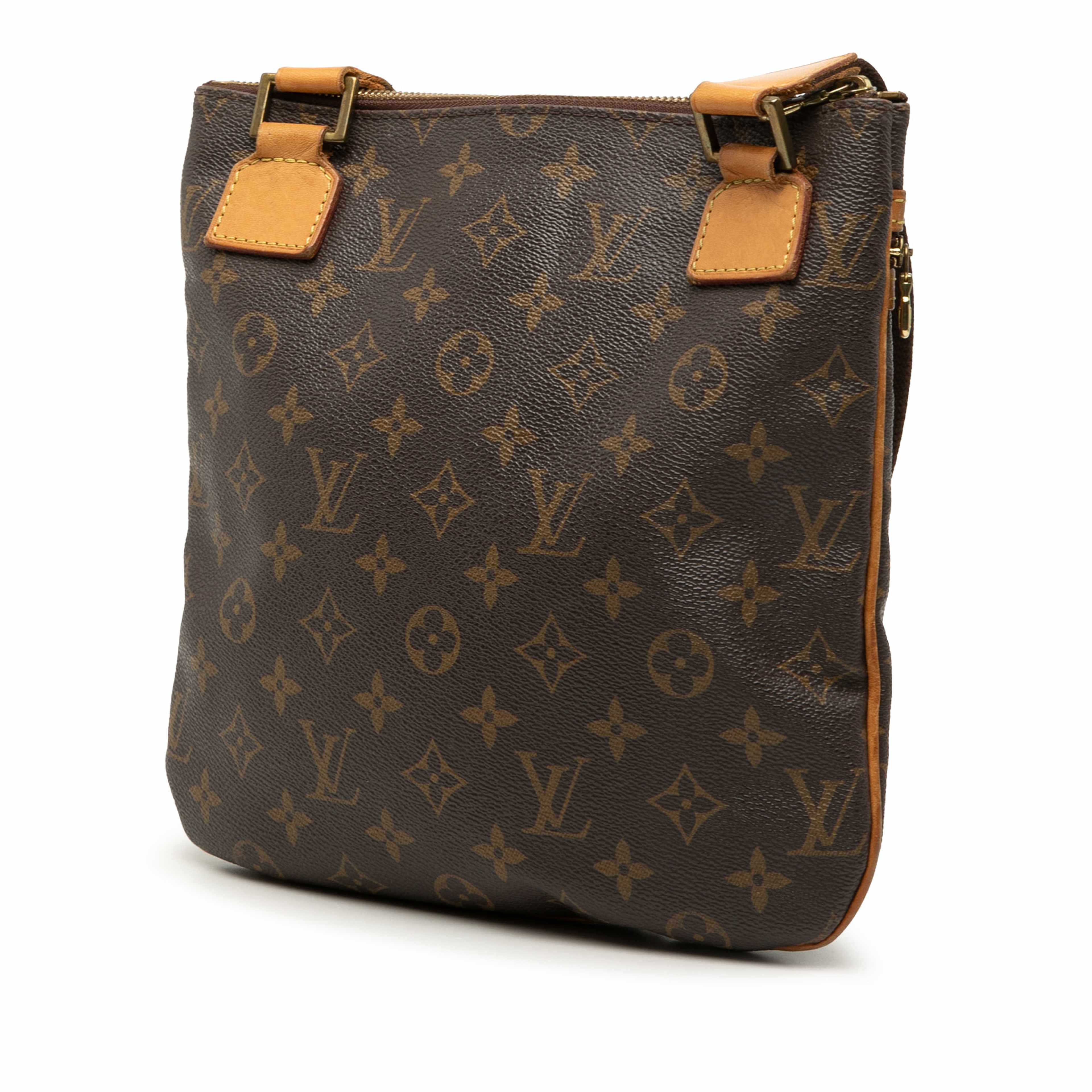 Louis Vuitton Monogram Bosphore Pochette, från Luxclusif, i färgen brun. Klicka för att öppna bilden i stort format