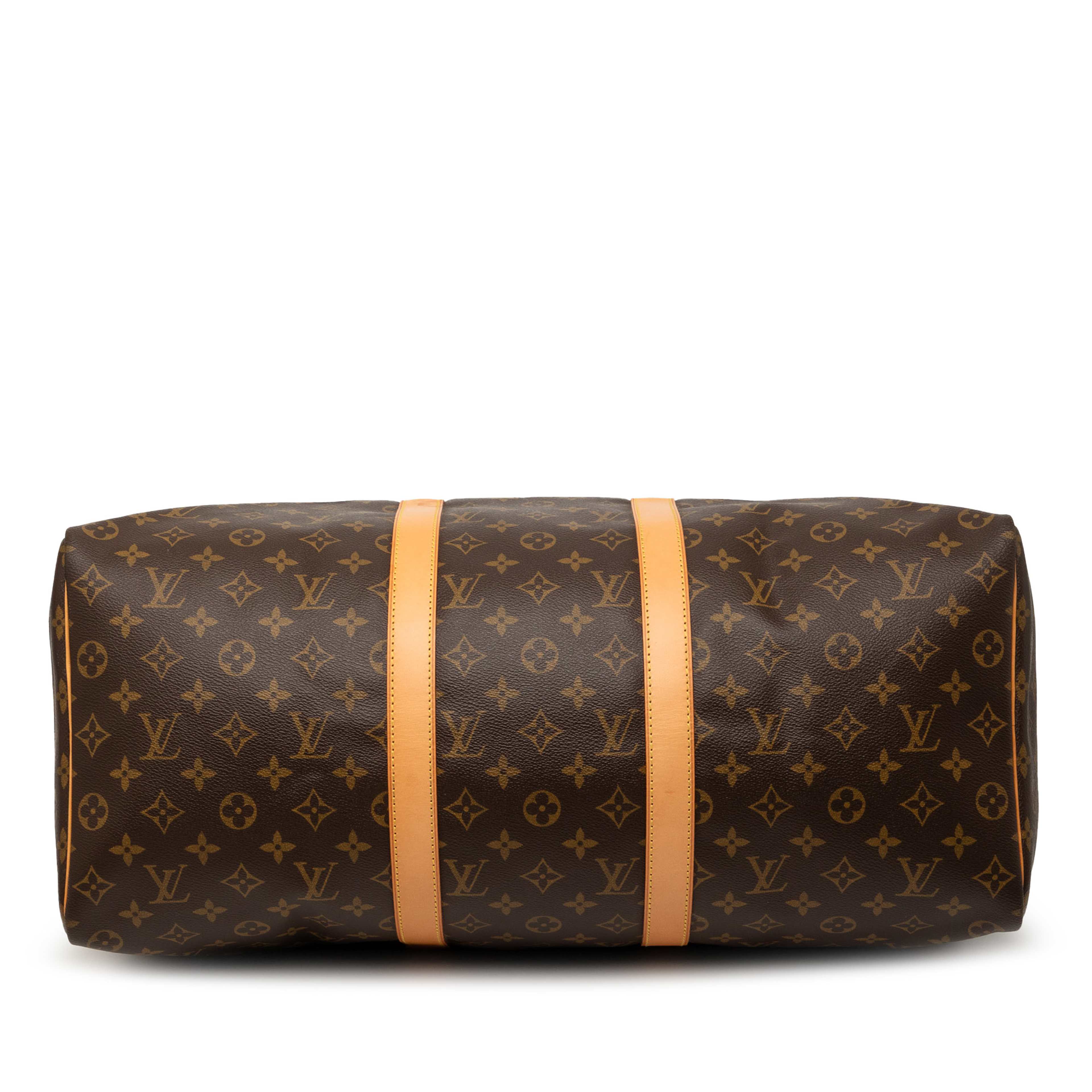 Louis Vuitton Monogram Keepall 50, från Luxclusif, i färgen brun. Klicka för att öppna bilden i stort format