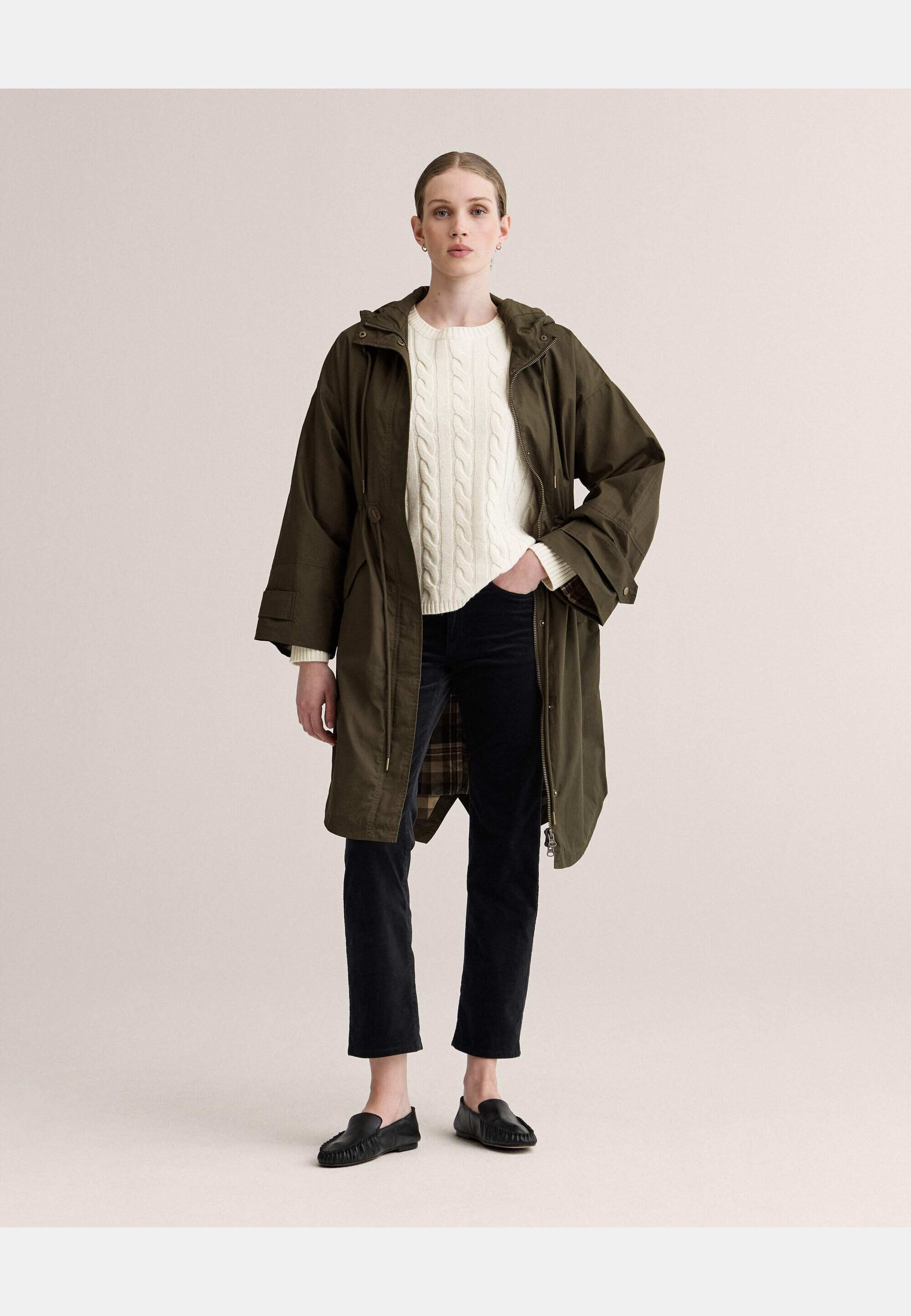 Helen Parkajacket, från Newhouse, i färgen grön. Klicka för att öppna bilden i stort format