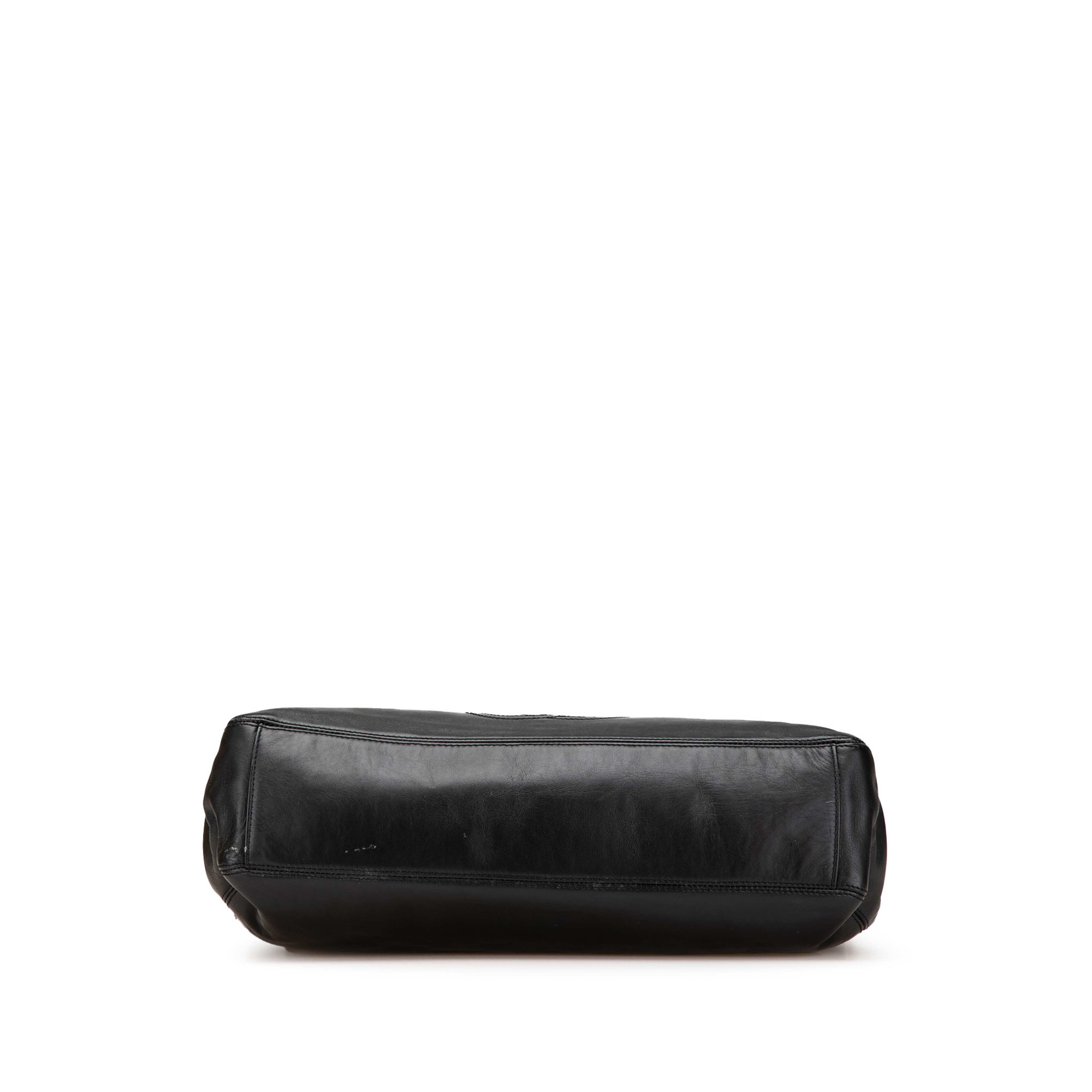 Chanel Cc Lambskin Tortoise Handle Tote