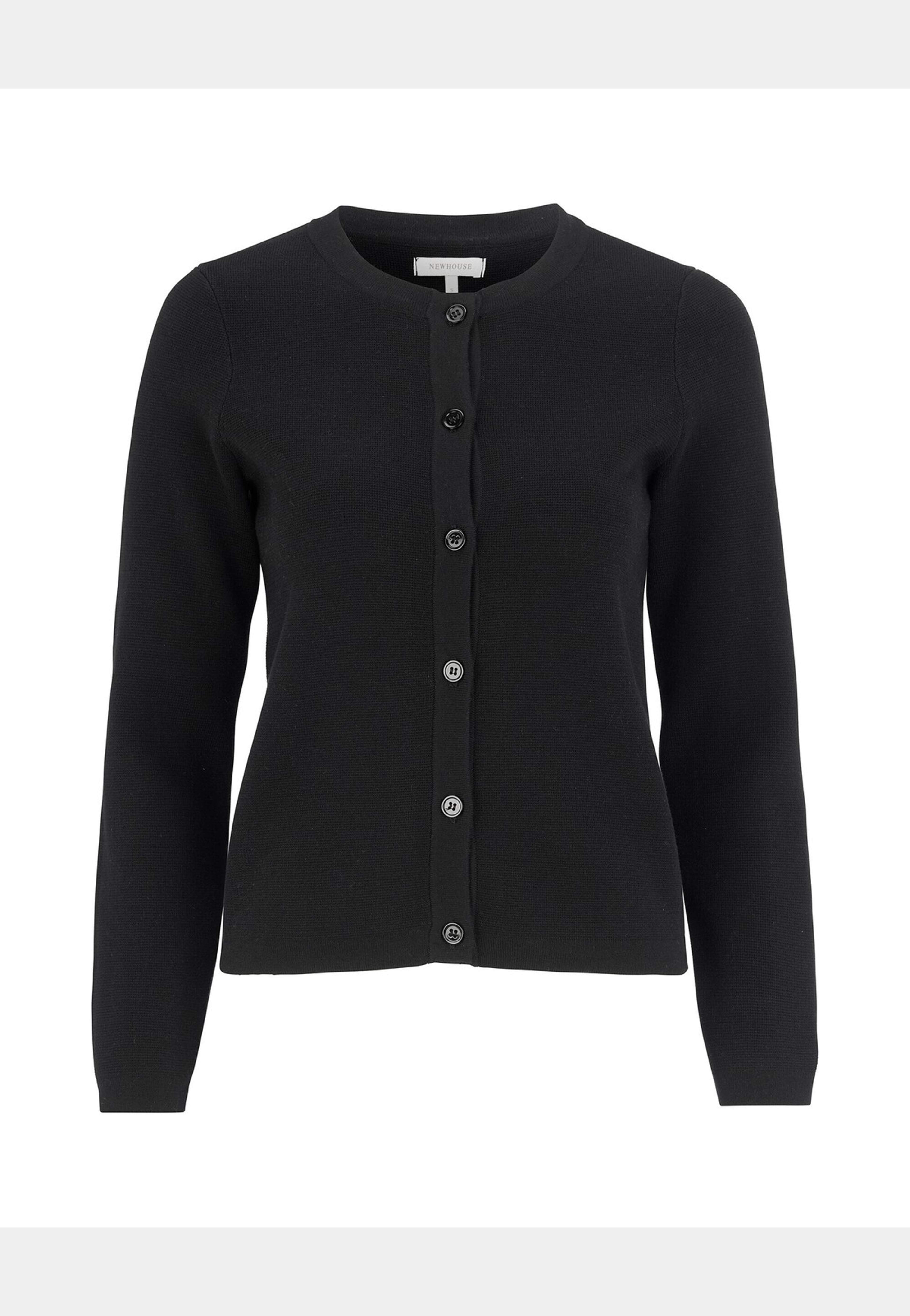 Cardigan Arly, från Newhouse, i färgen svart. Klicka för att öppna bilden i stort format