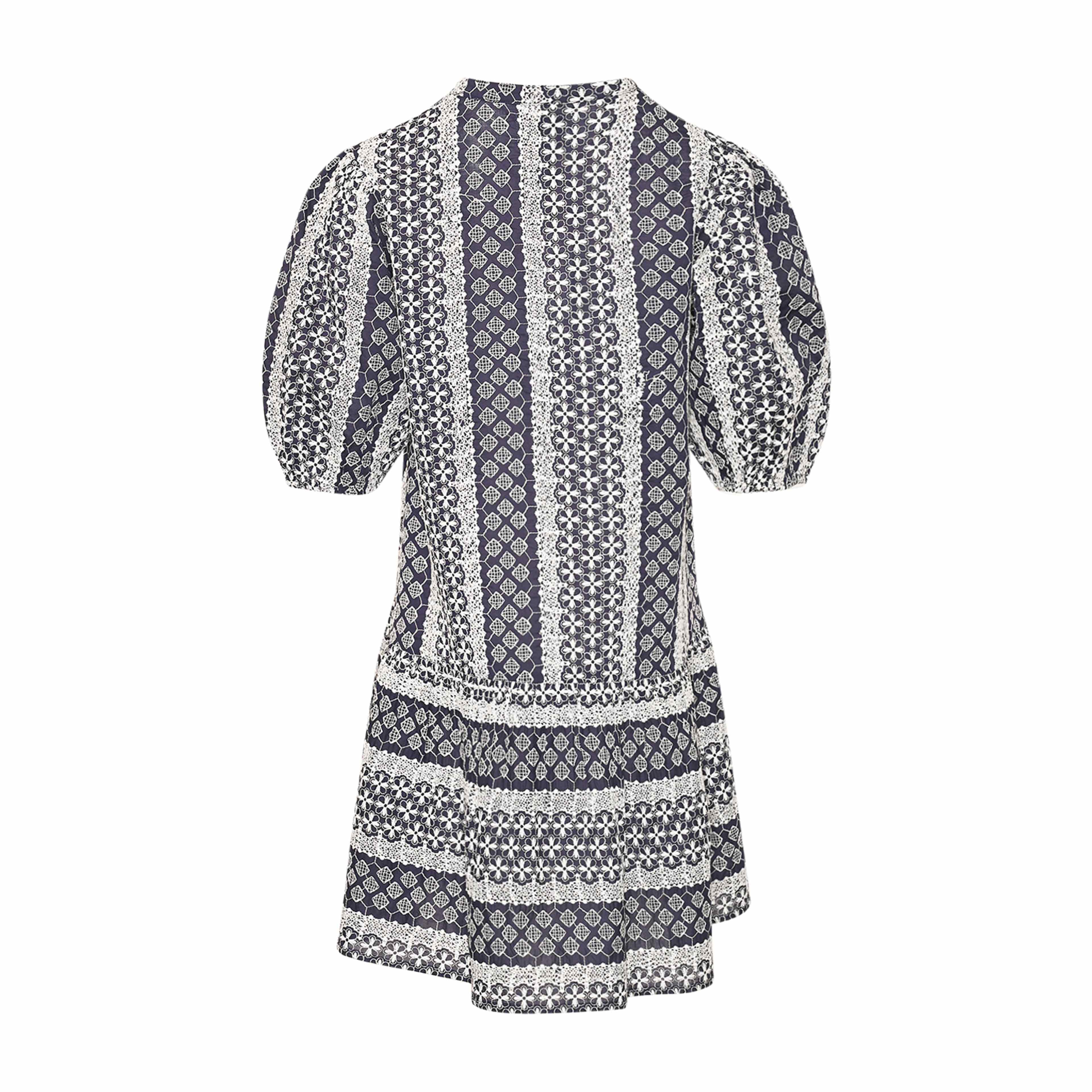 Lillianna Dress - Navy Sugar Combo