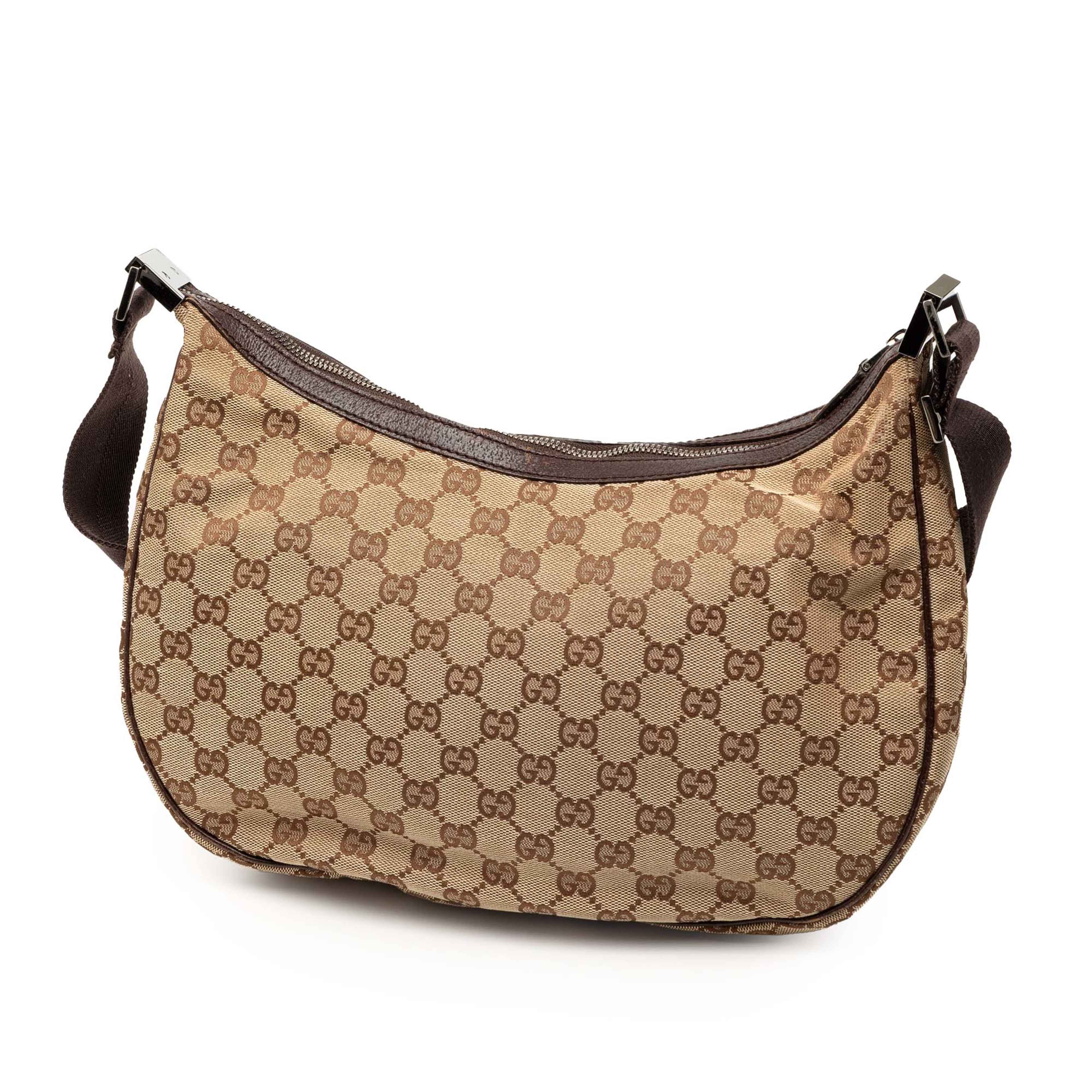 Gucci Gg Canvas Crossbody, från Luxclusif, i färgen beige. Klicka för att öppna bilden i stort format