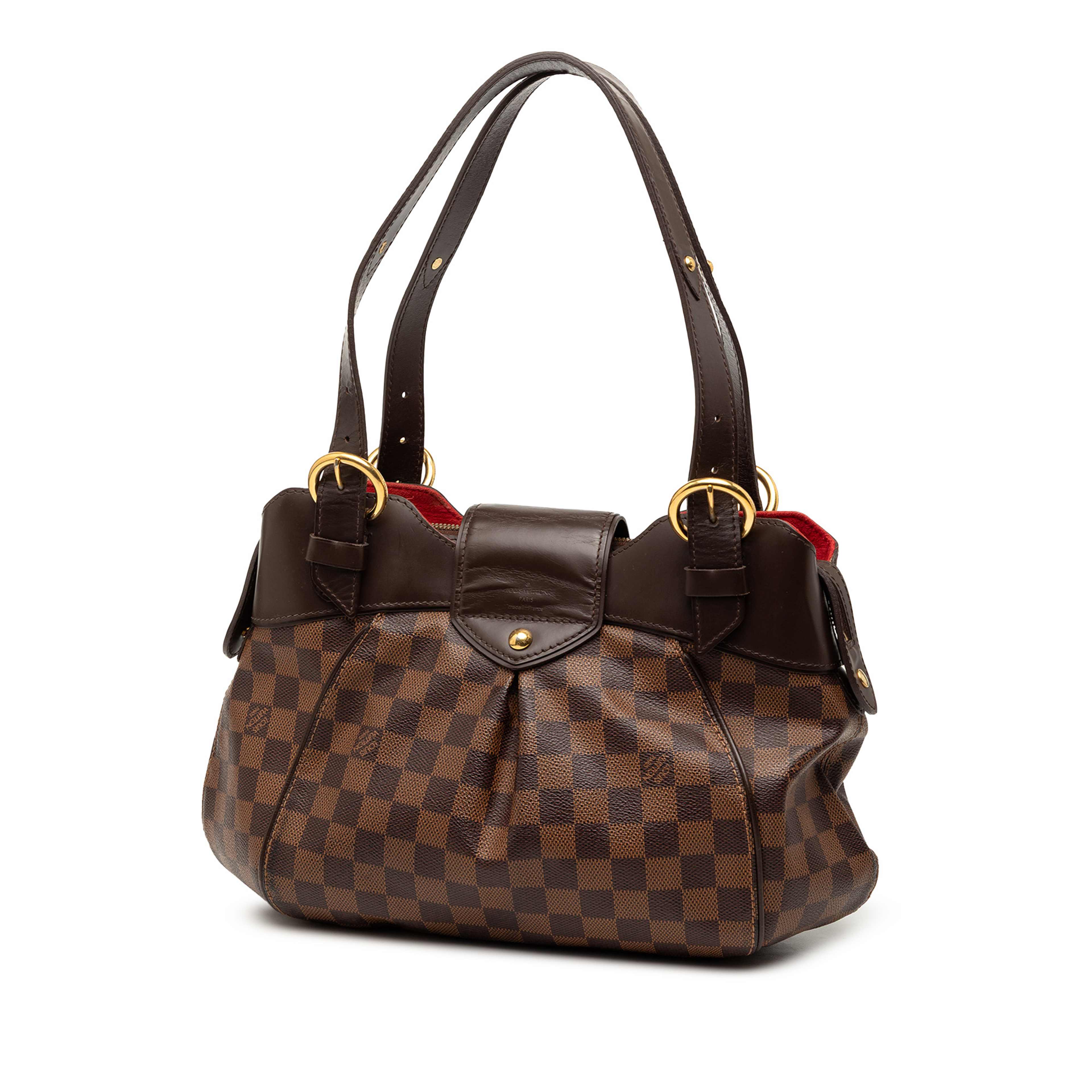 Louis Vuitton Damier Ebene Sistina Pm, från Luxclusif, i färgen brun. Klicka för att öppna bilden i stort format