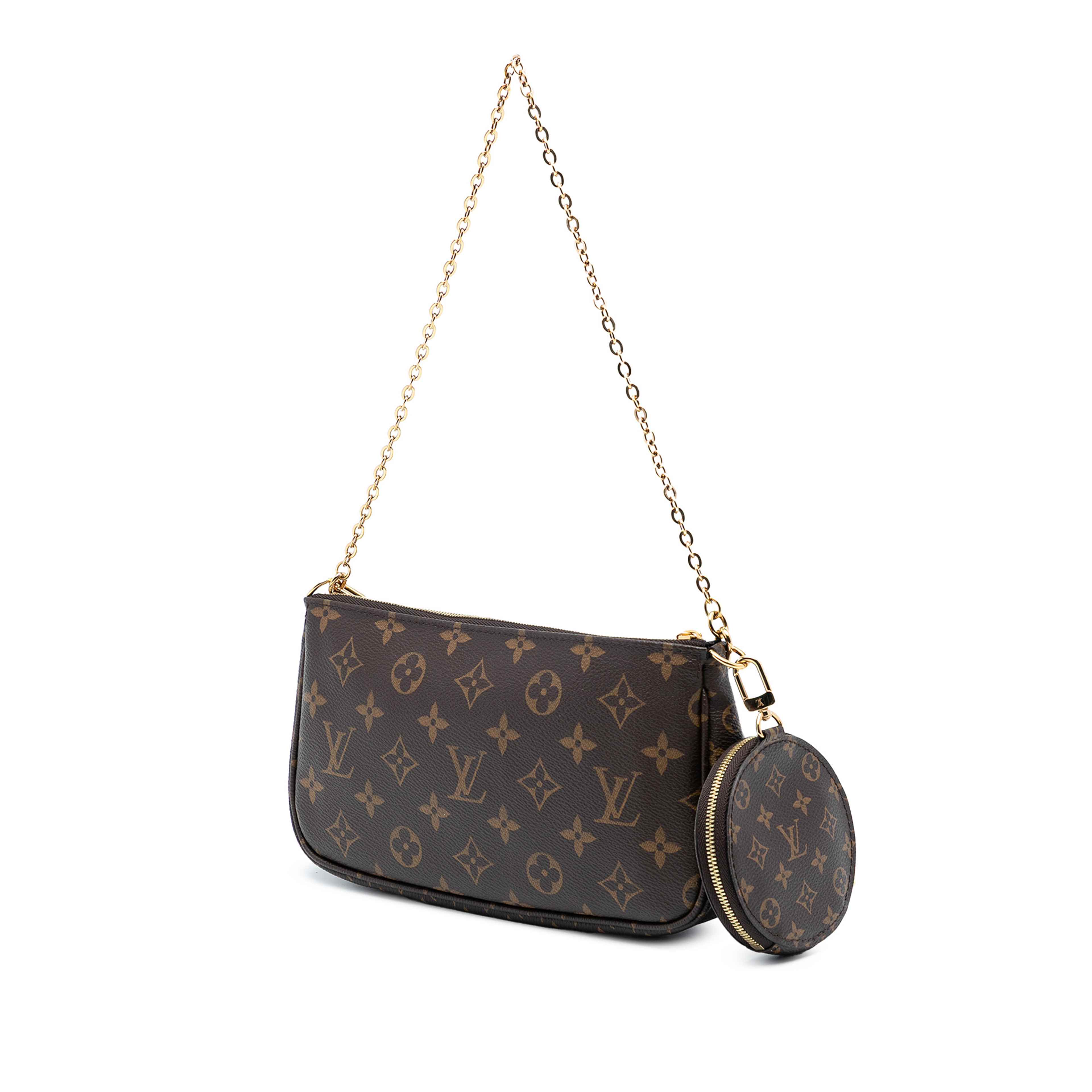 Louis Vuitton Monogram Multi Pochette Accessoires, från Luxclusif, i färgen brown. Klicka för att öppna bilden i stort format
