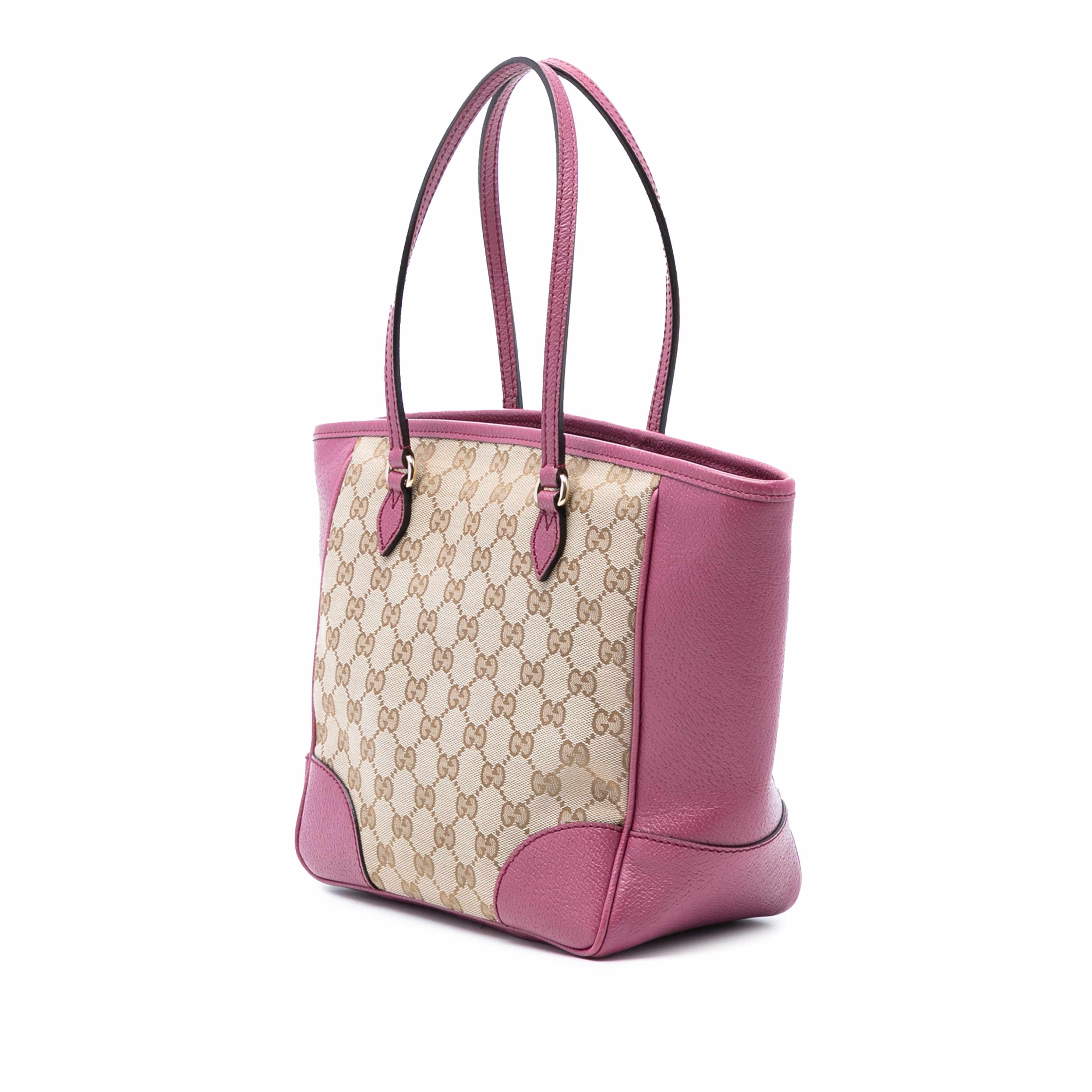 Gucci Gg Canvas Bree Tote, från Luxclusif, i färgen beige. Klicka för att öppna bilden i stort format