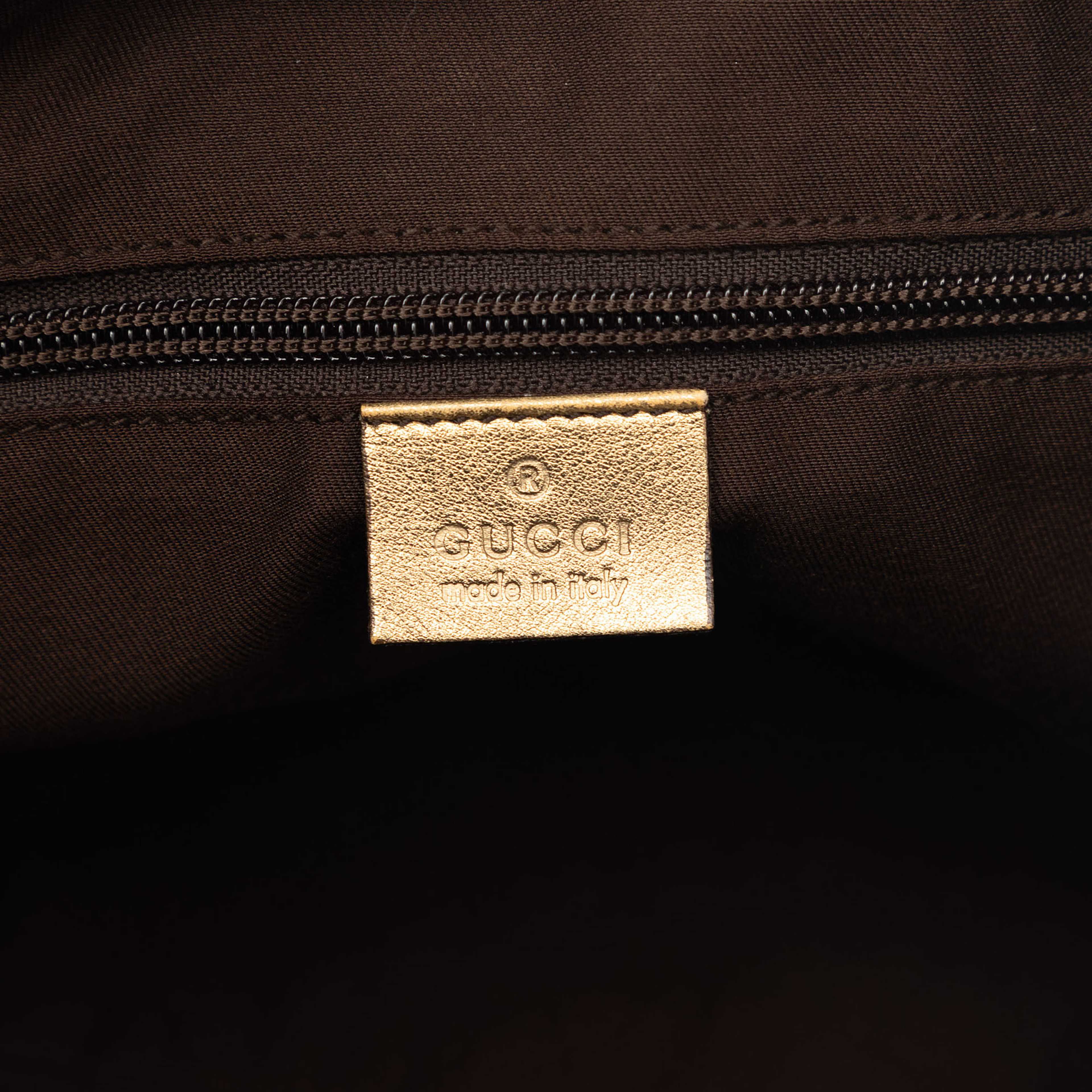Gucci Gg Canvas Web Tote, från Luxclusif, i färgen beige. Klicka för att öppna bilden i stort format