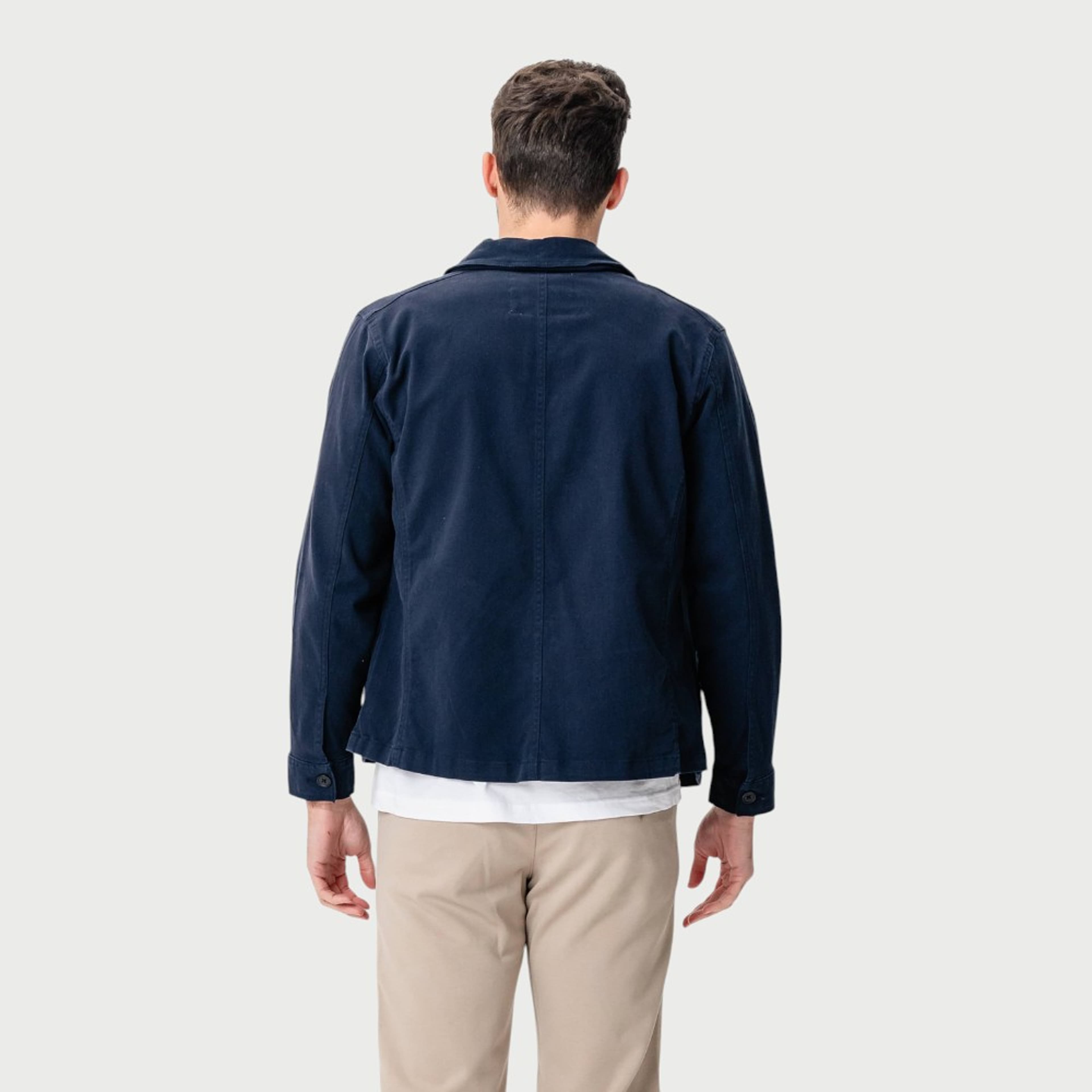 Twill Overshirt, från TeeShoppen, i färgen marin. Klicka för att öppna bilden i stort format