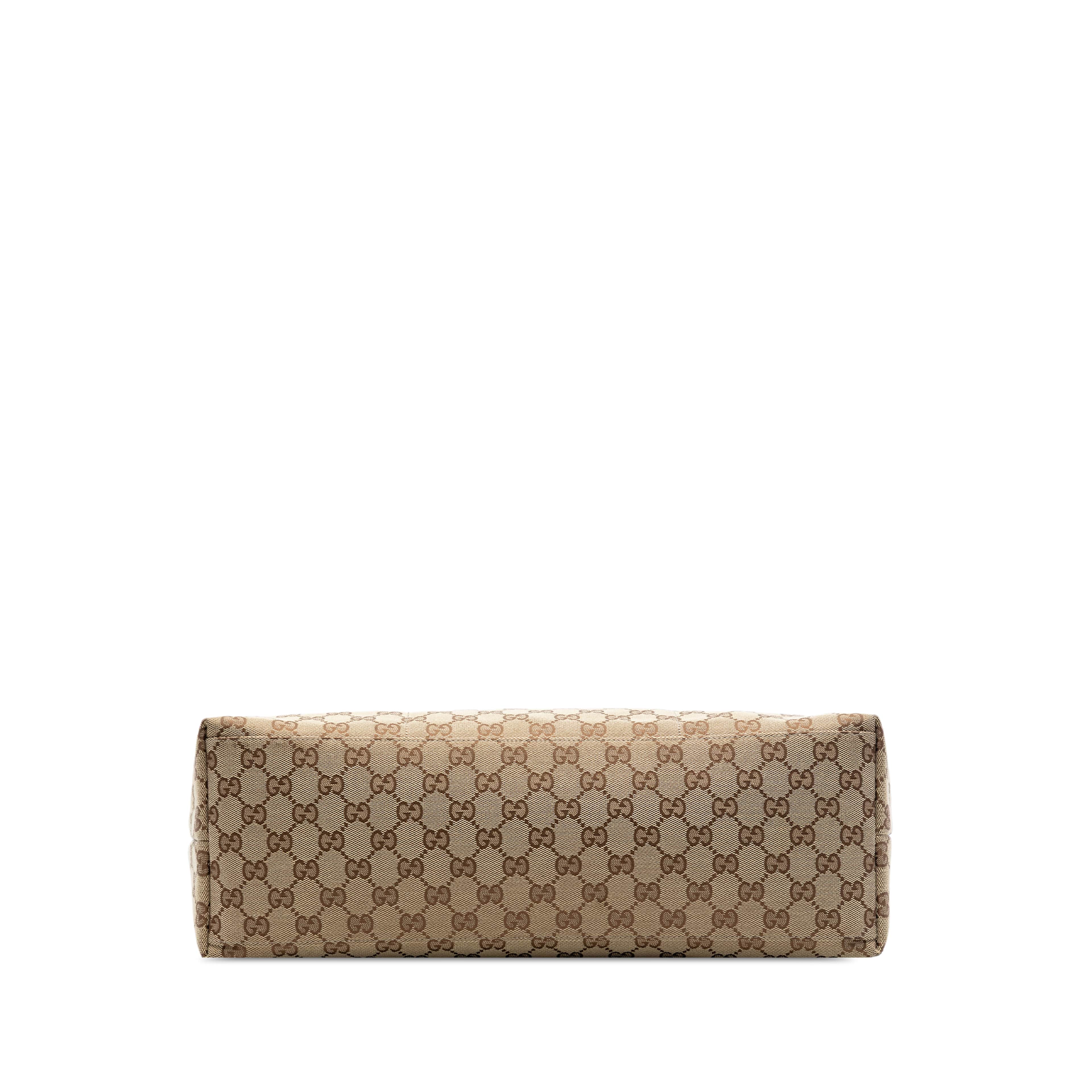 Gucci Gg Canvas Web Tote, från Luxclusif, i färgen beige. Klicka för att öppna bilden i stort format