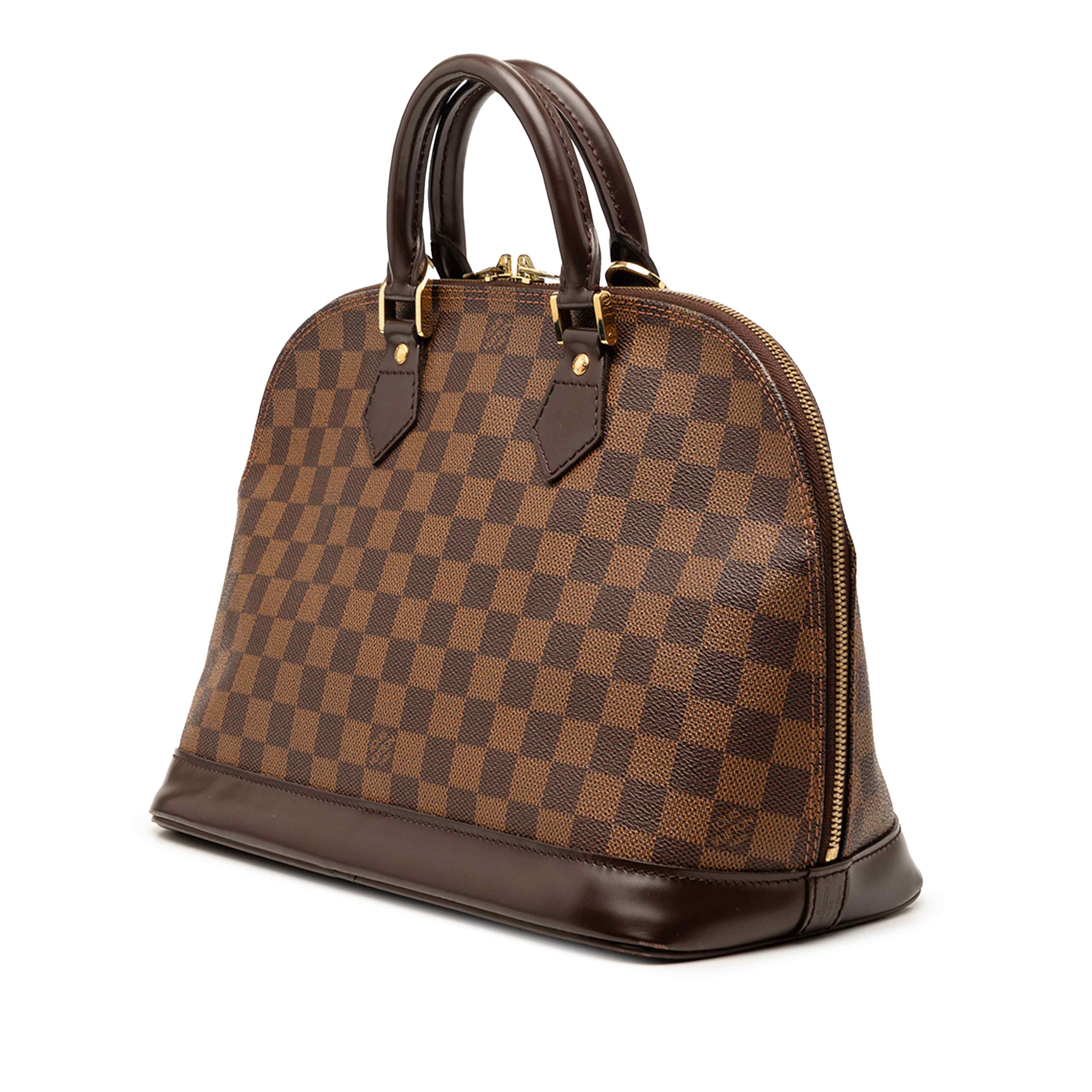 Louis Vuitton Damier Ebene Alma Pm, från Luxclusif, i färgen brun. Klicka för att öppna bilden i stort format