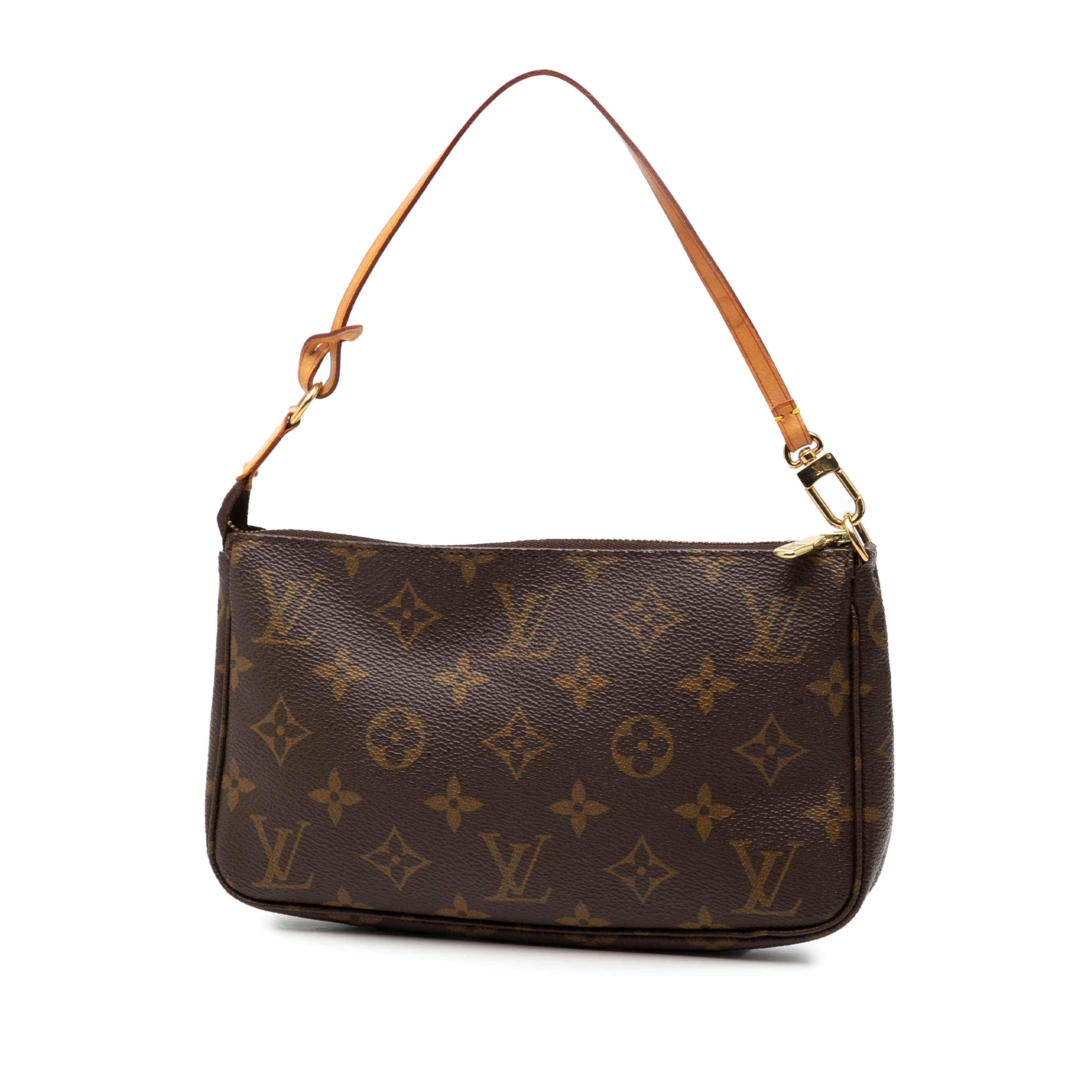 Louis Vuitton Monogram Pochette Accessoires, från Luxclusif, i färgen brown. Klicka för att öppna bilden i stort format