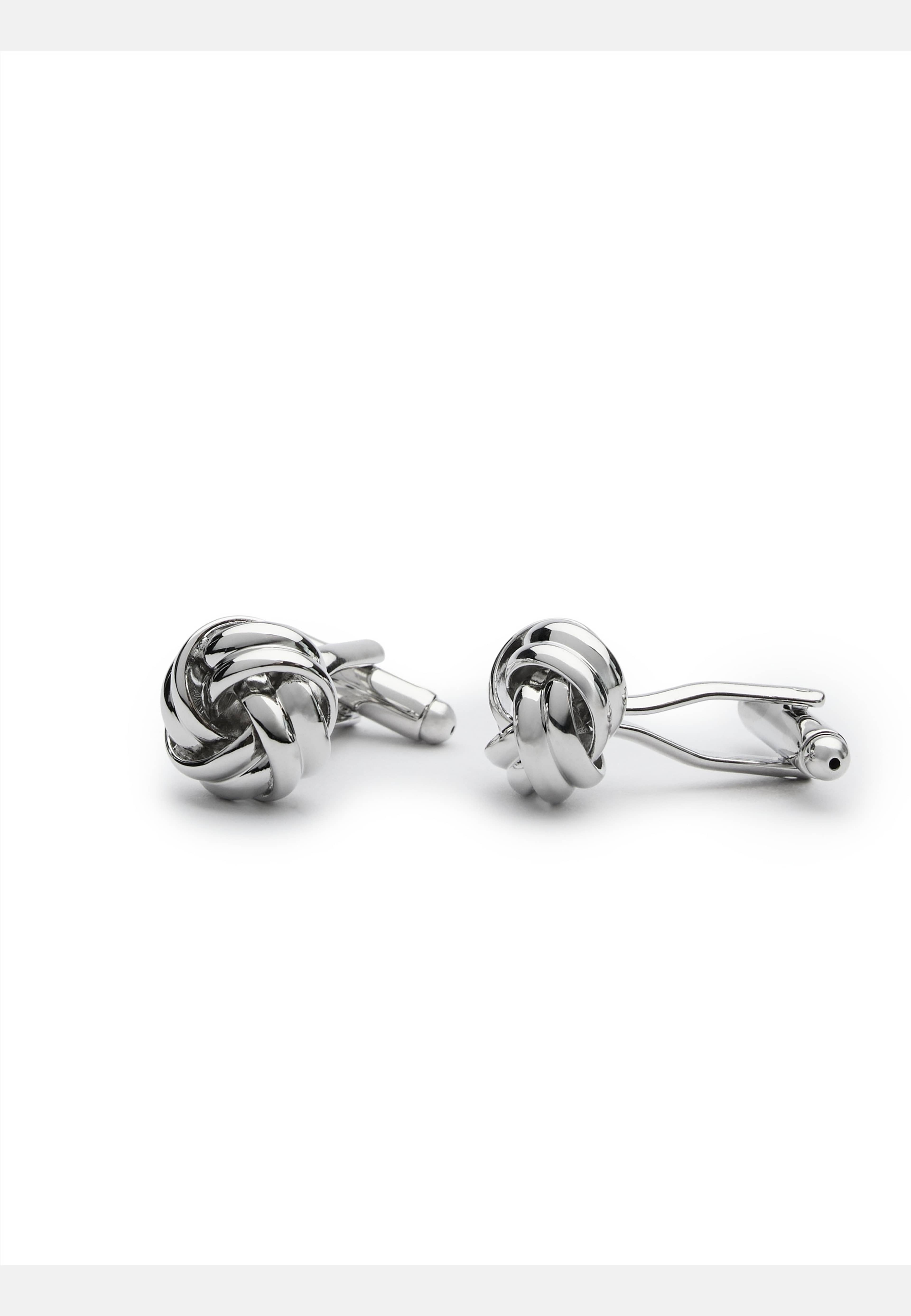 Cufflinks Knot, från John Henric, i färgen silver. Klicka för att öppna bilden i stort format