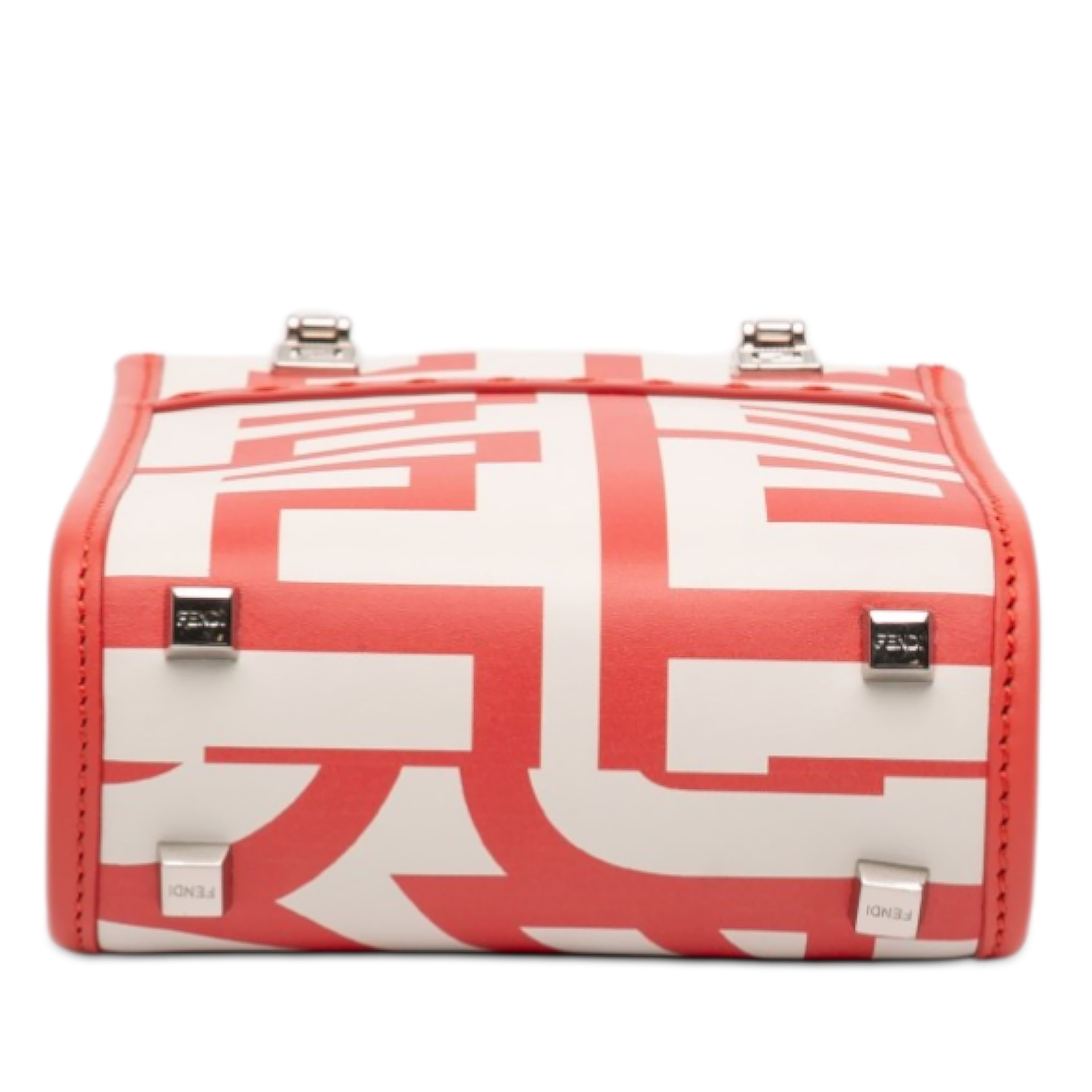 Fendi Marc Jacobs Mini Leather Sunshine Shopper Tote, från Luxclusif, i färgen vit. Klicka för att öppna bilden i stort format