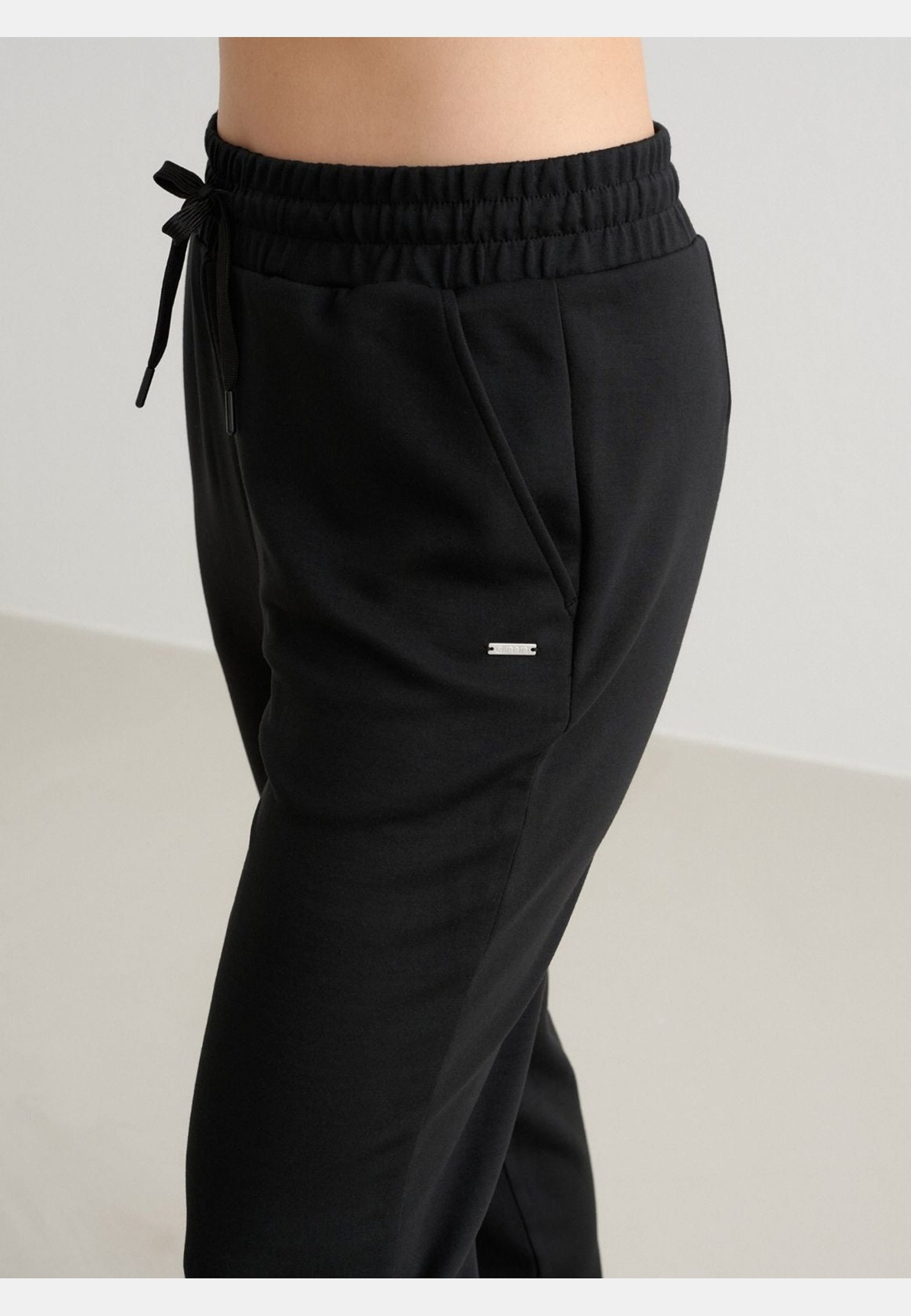 Black Comfy Modal Pants