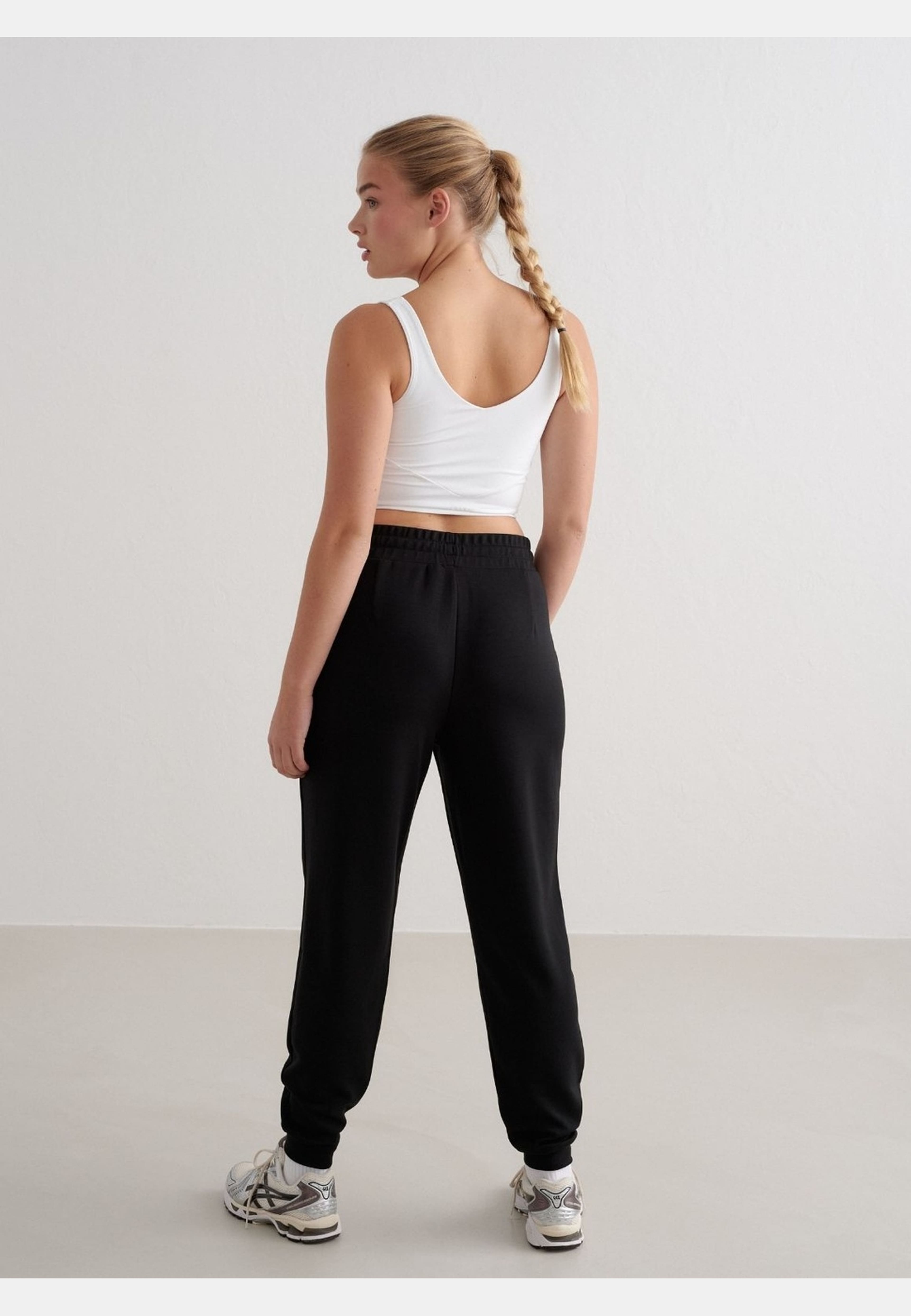 Black Comfy Modal Pants