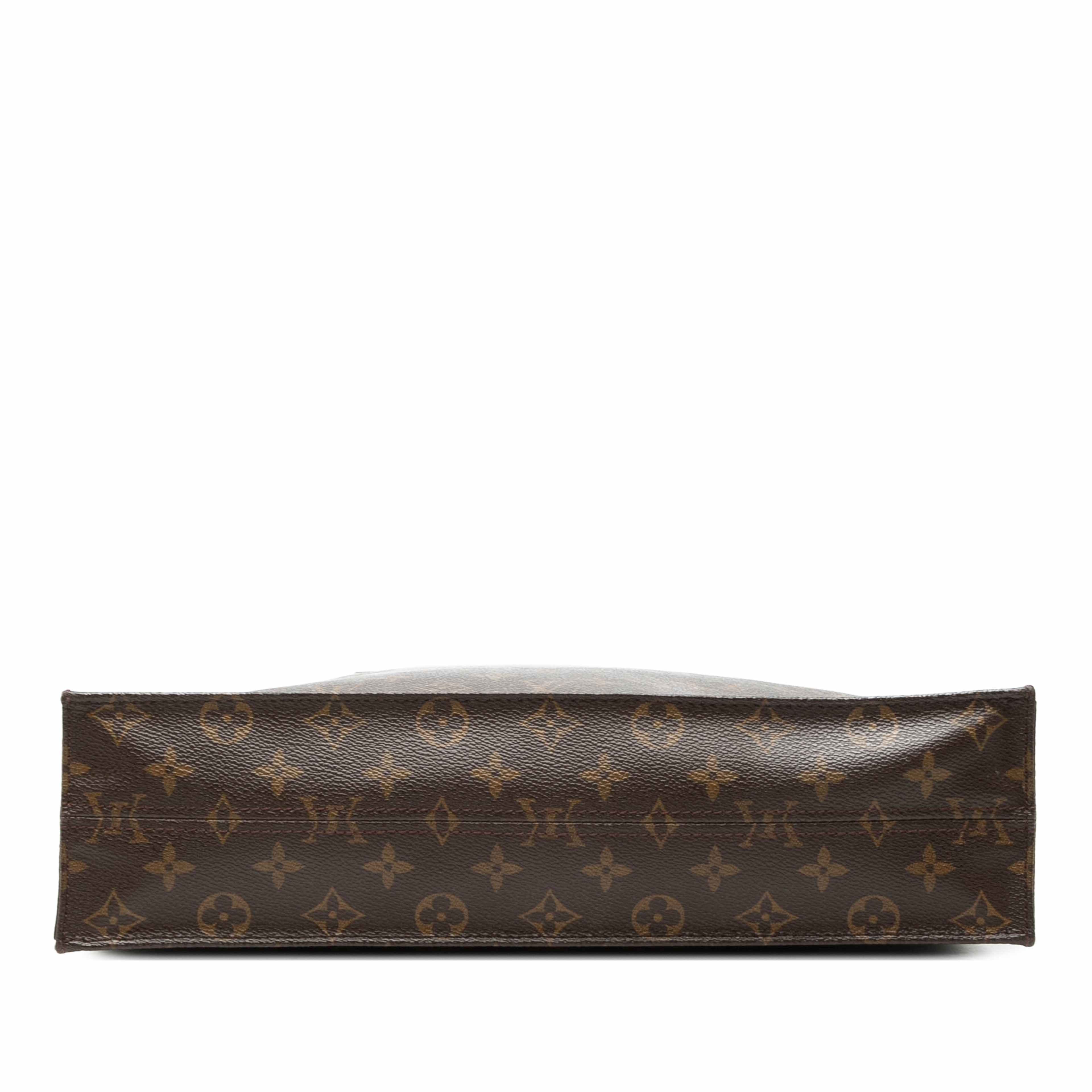 Louis Vuitton Monogram Sac Plat, från Luxclusif, i färgen brown. Klicka för att öppna bilden i stort format
