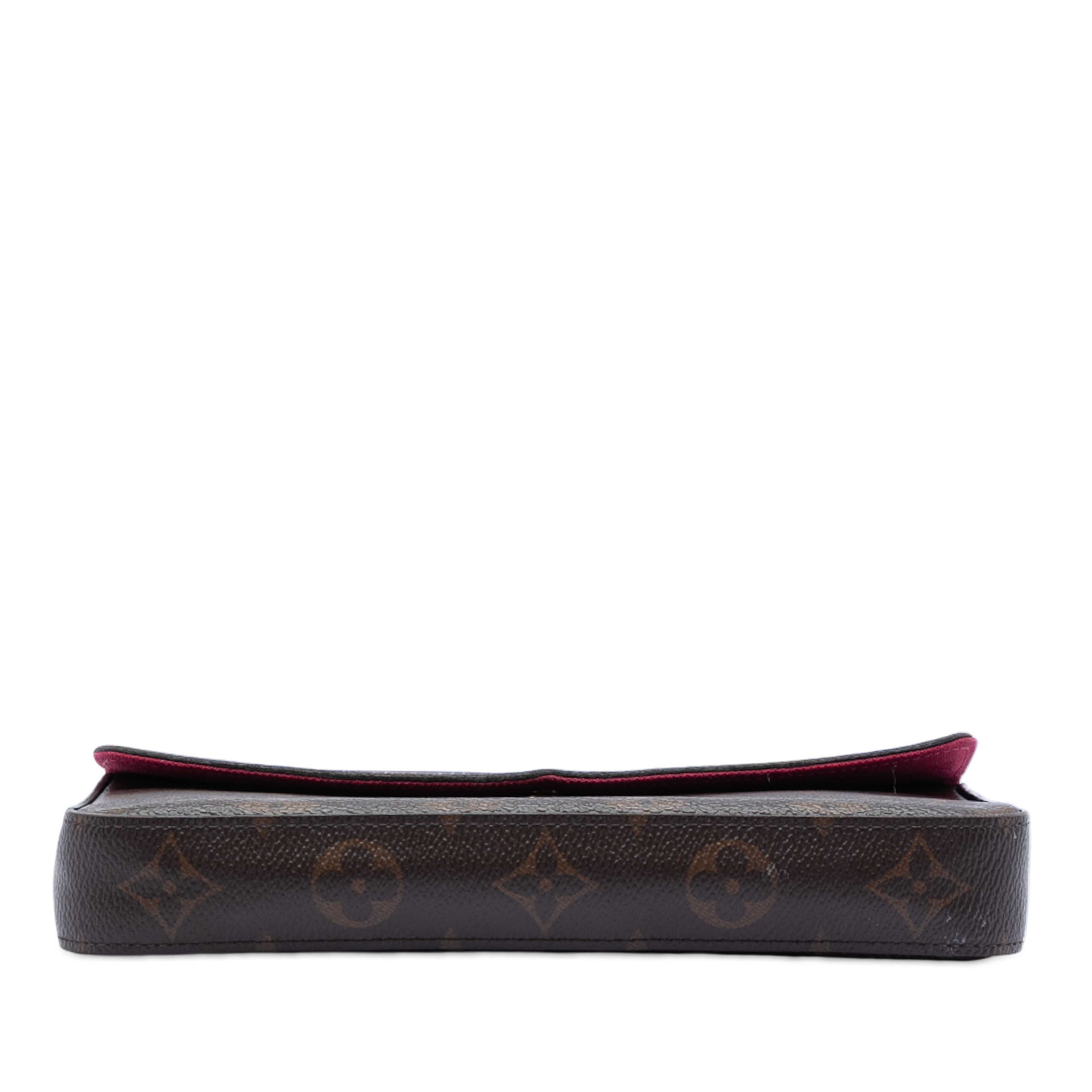 Louis Vuitton Monogram Pochette Felicie, från Luxclusif, i färgen brun. Klicka för att öppna bilden i stort format