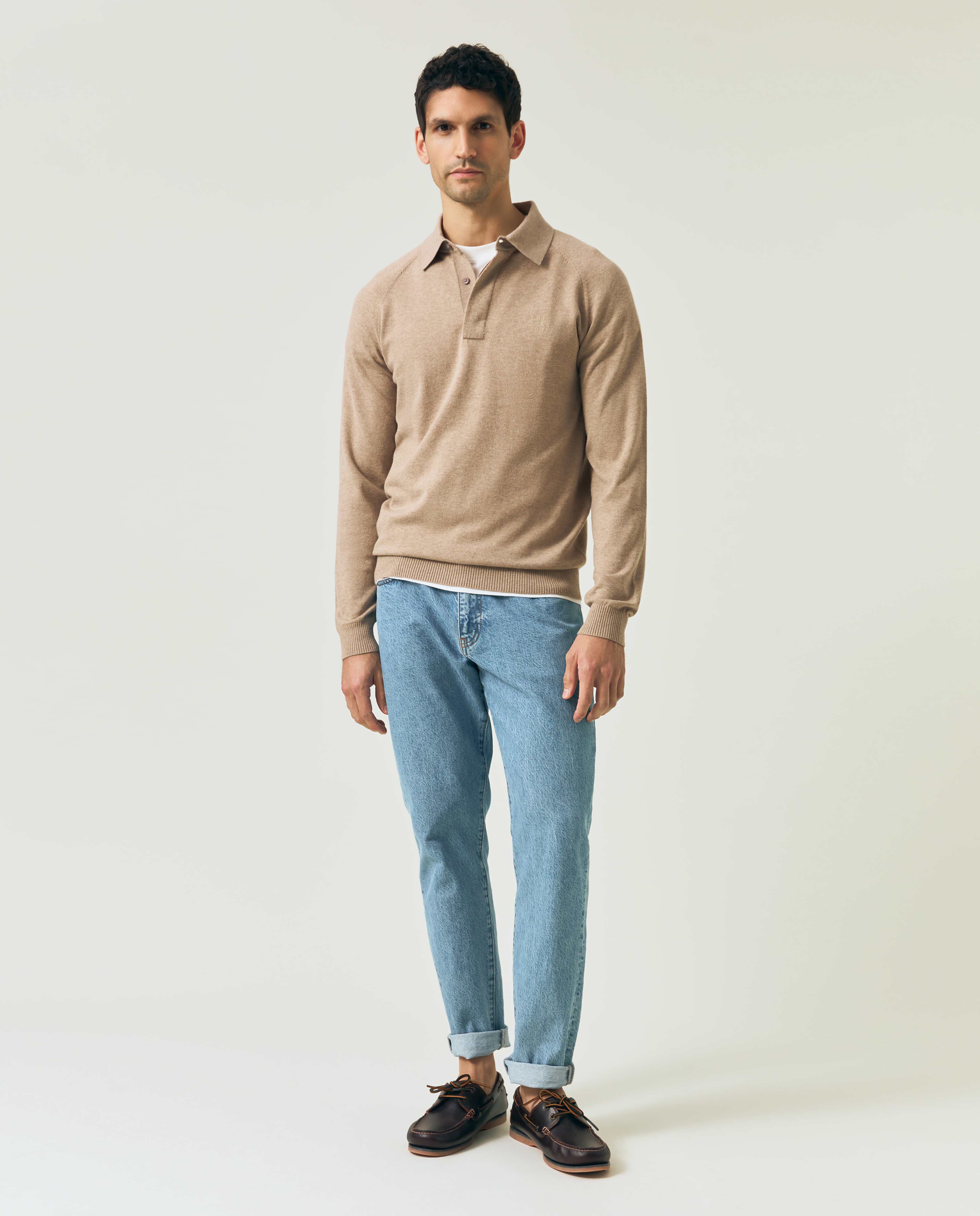 Extra-fine Merino Blend Rugby Shirt