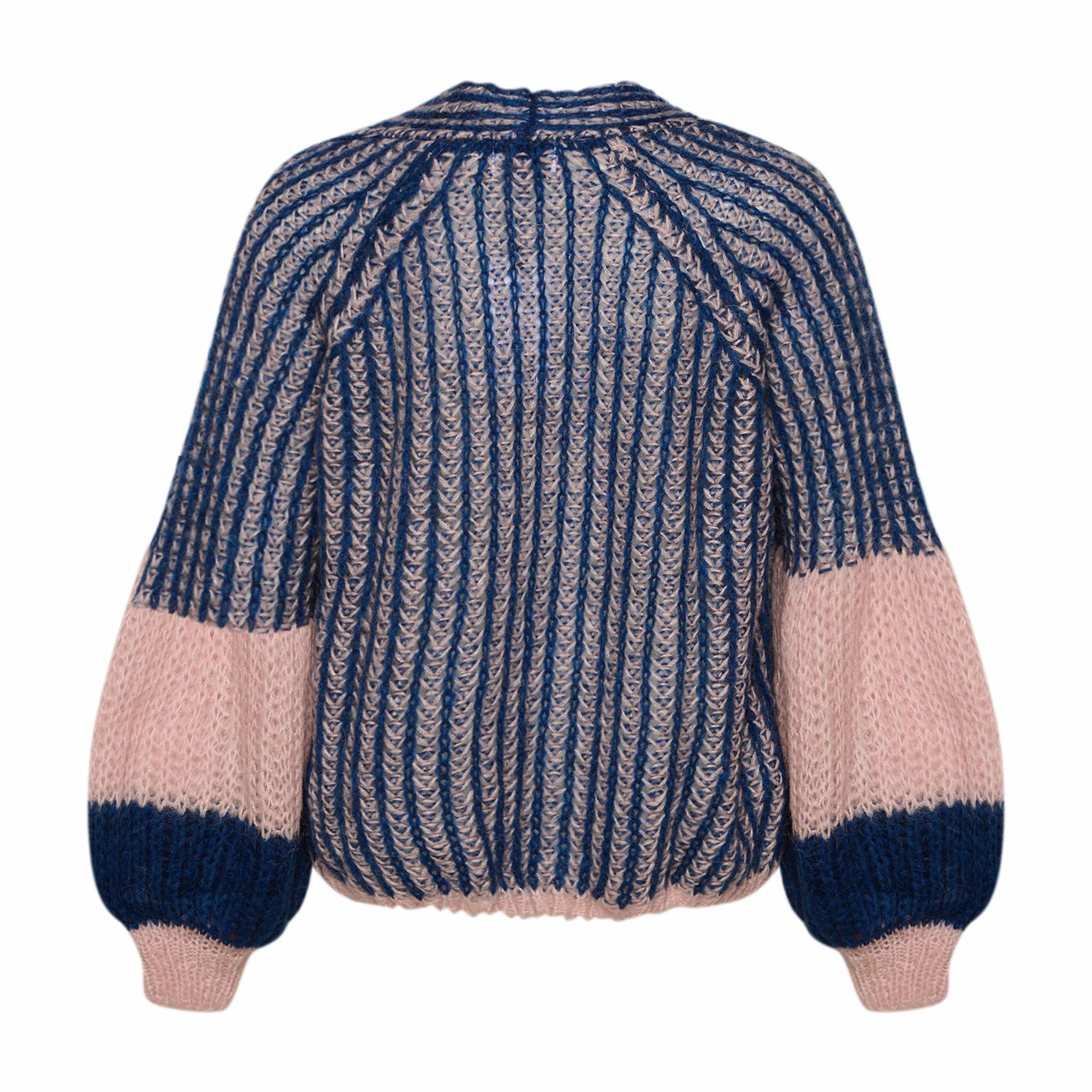 Liana Knit Sweater - Rose/navy