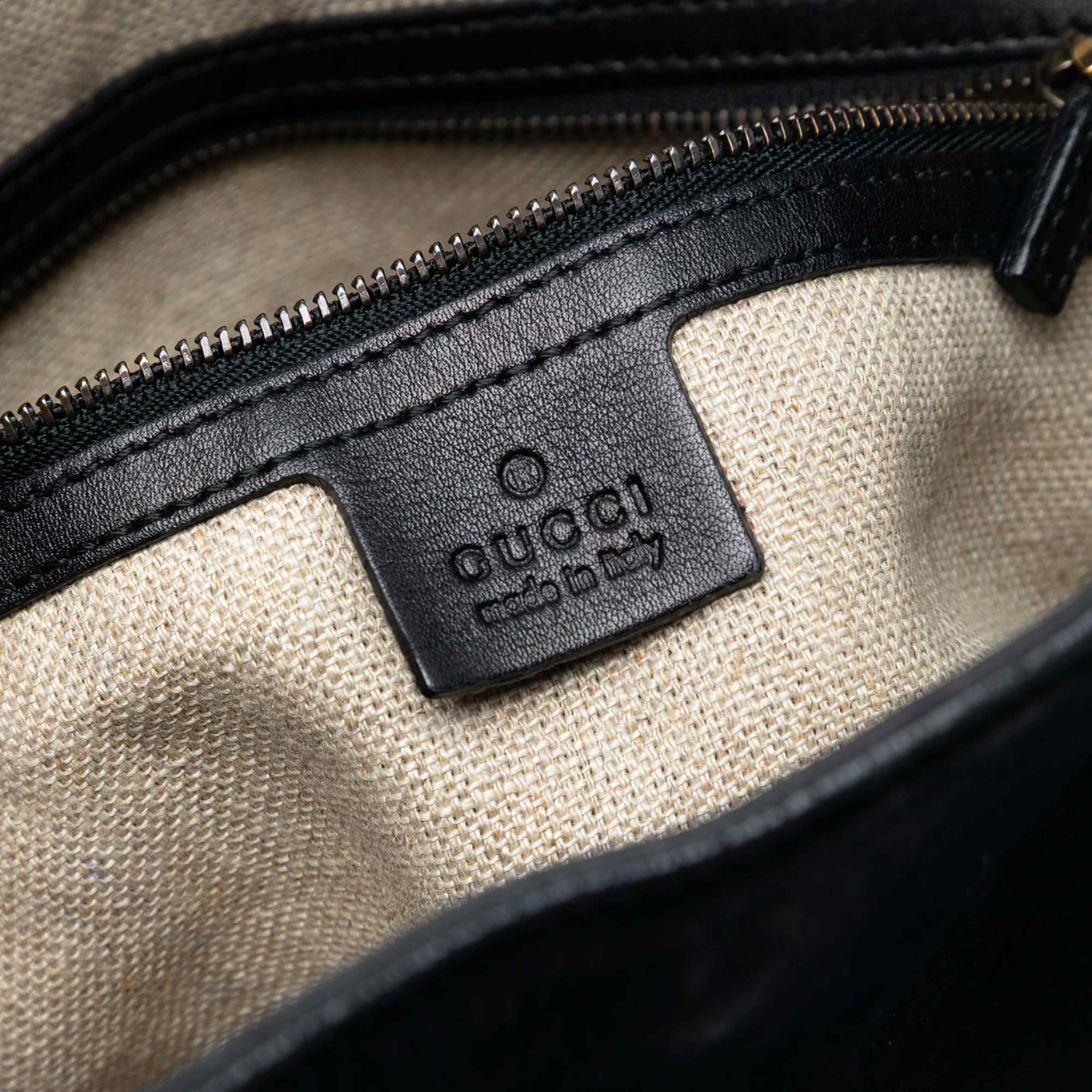 Gucci Medium Nubuck 1970 Shoulder Bag, från Luxclusif, i färgen black. Klicka för att öppna bilden i stort format