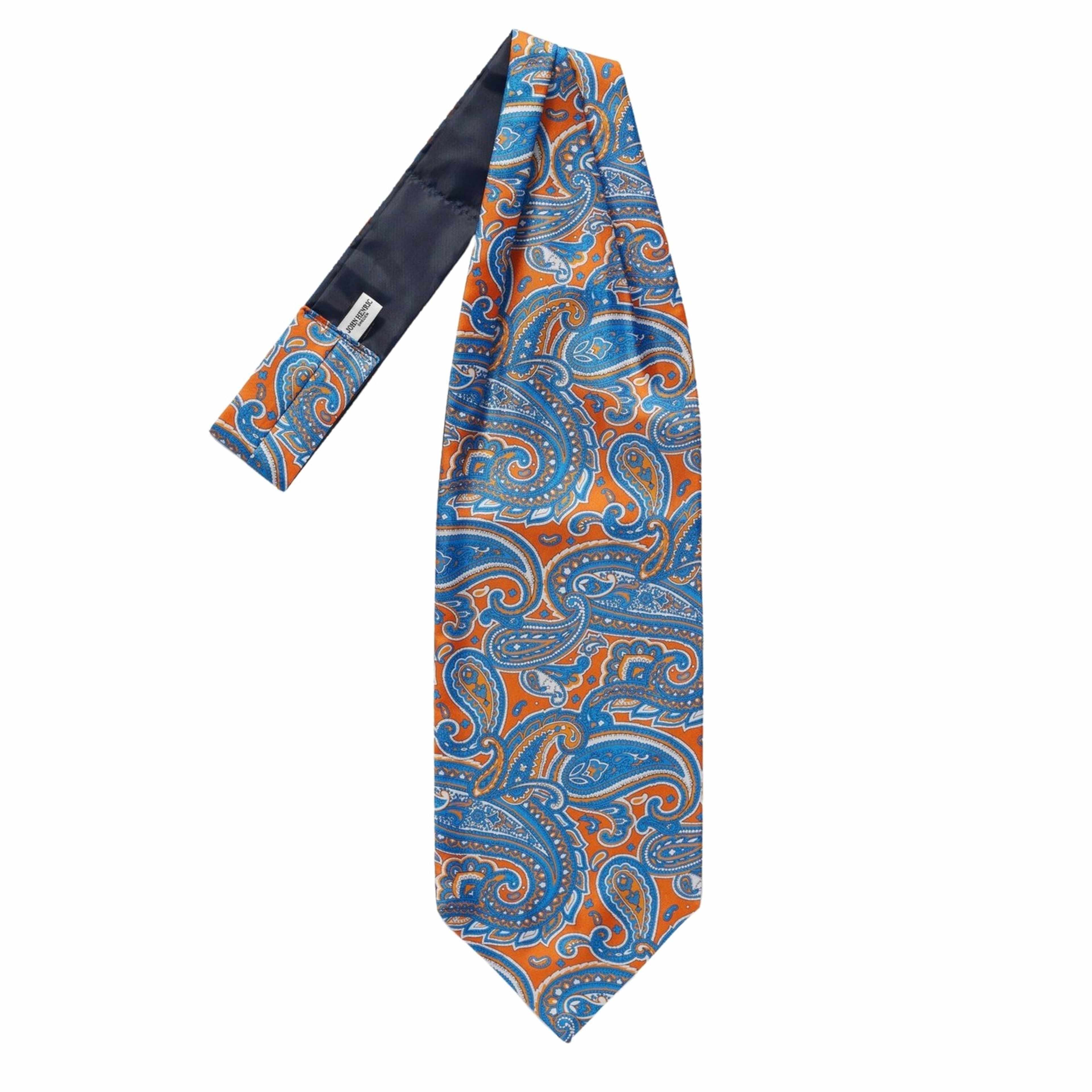 Silk Single Pointed Ascot Paisley