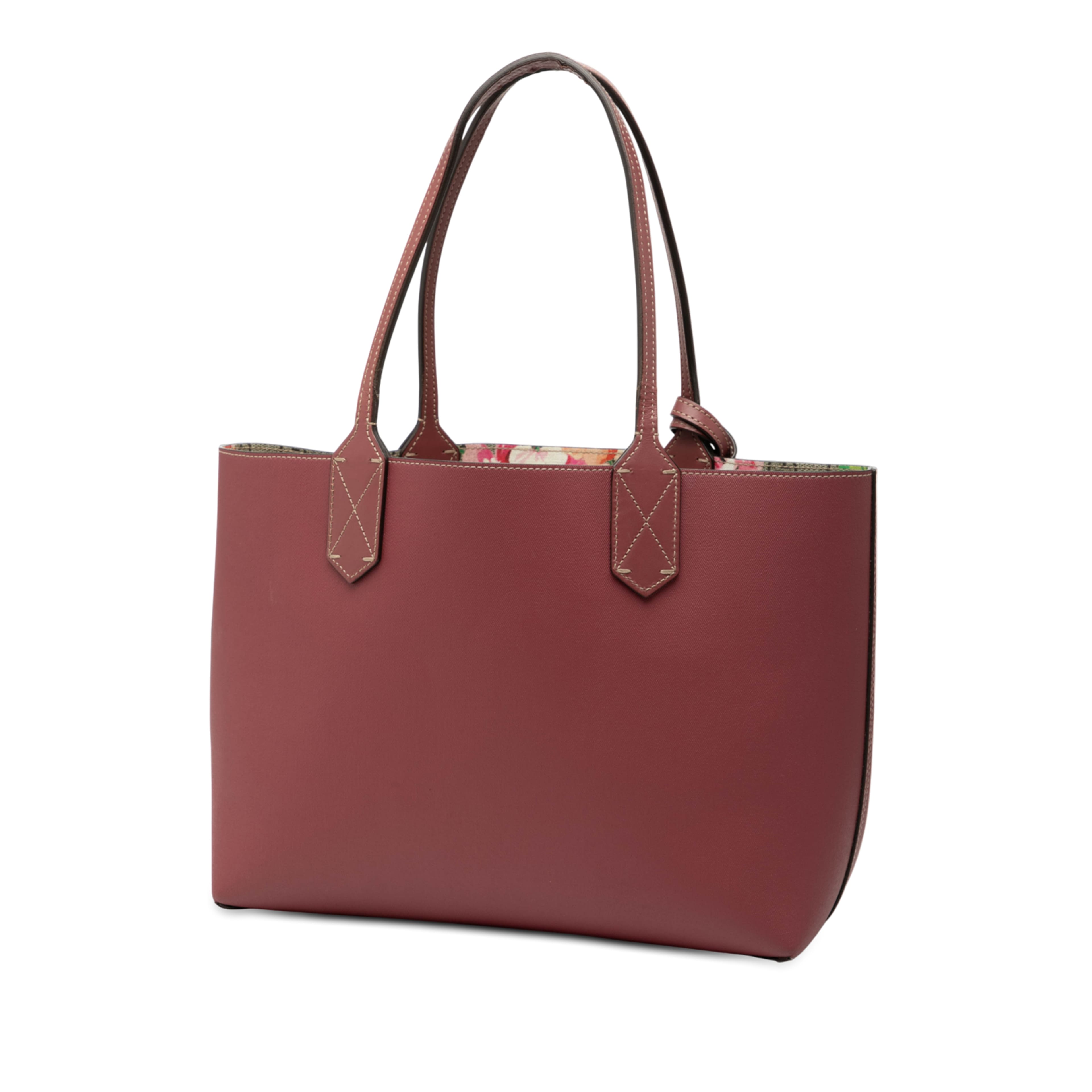 Gucci Small Gg Supreme Blooms Reversible Tote, från Luxclusif, i färgen beige. Klicka för att öppna bilden i stort format