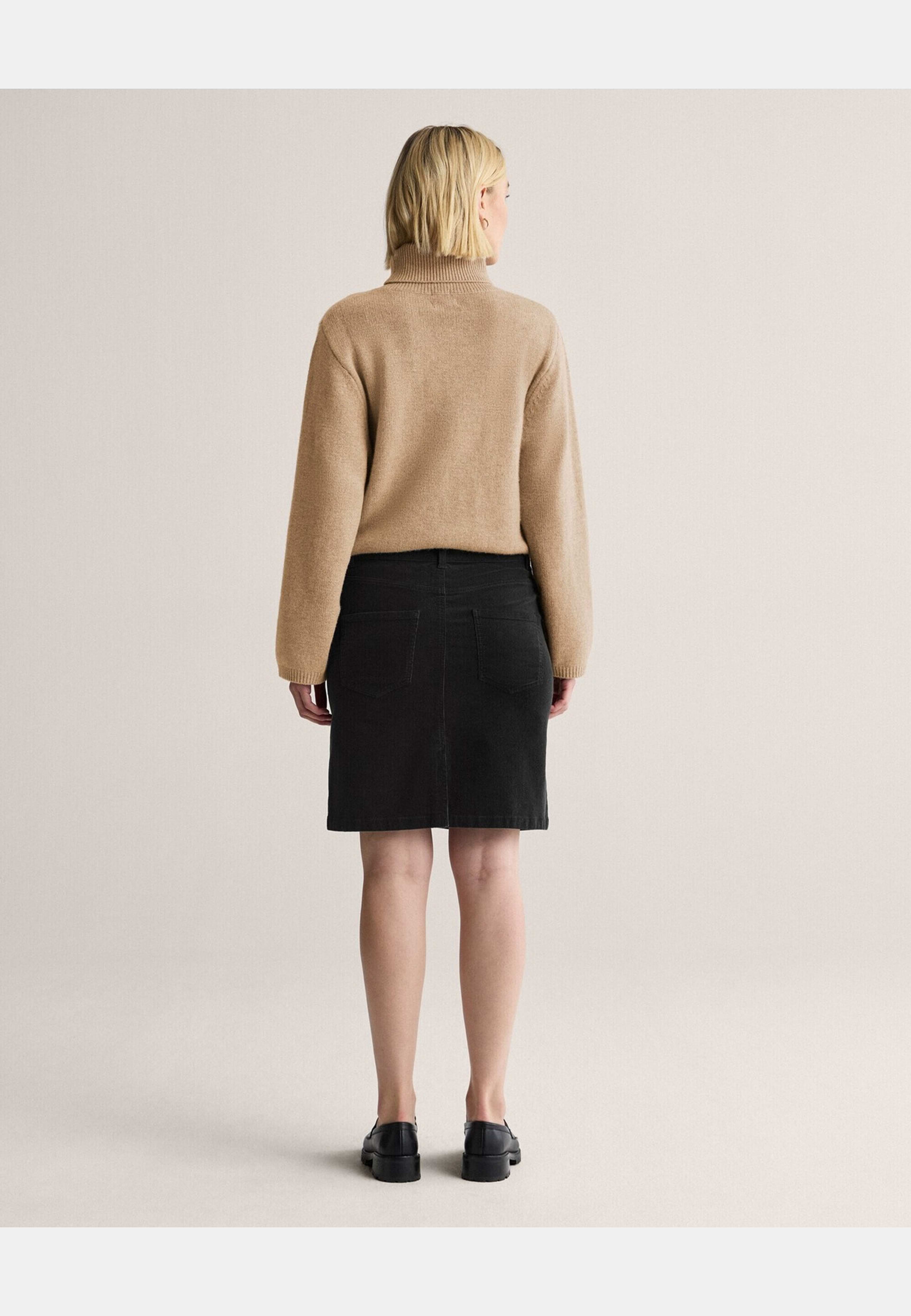 Kjol Minicord Lisa, från Newhouse, i färgen svart. Klicka för att öppna bilden i stort format