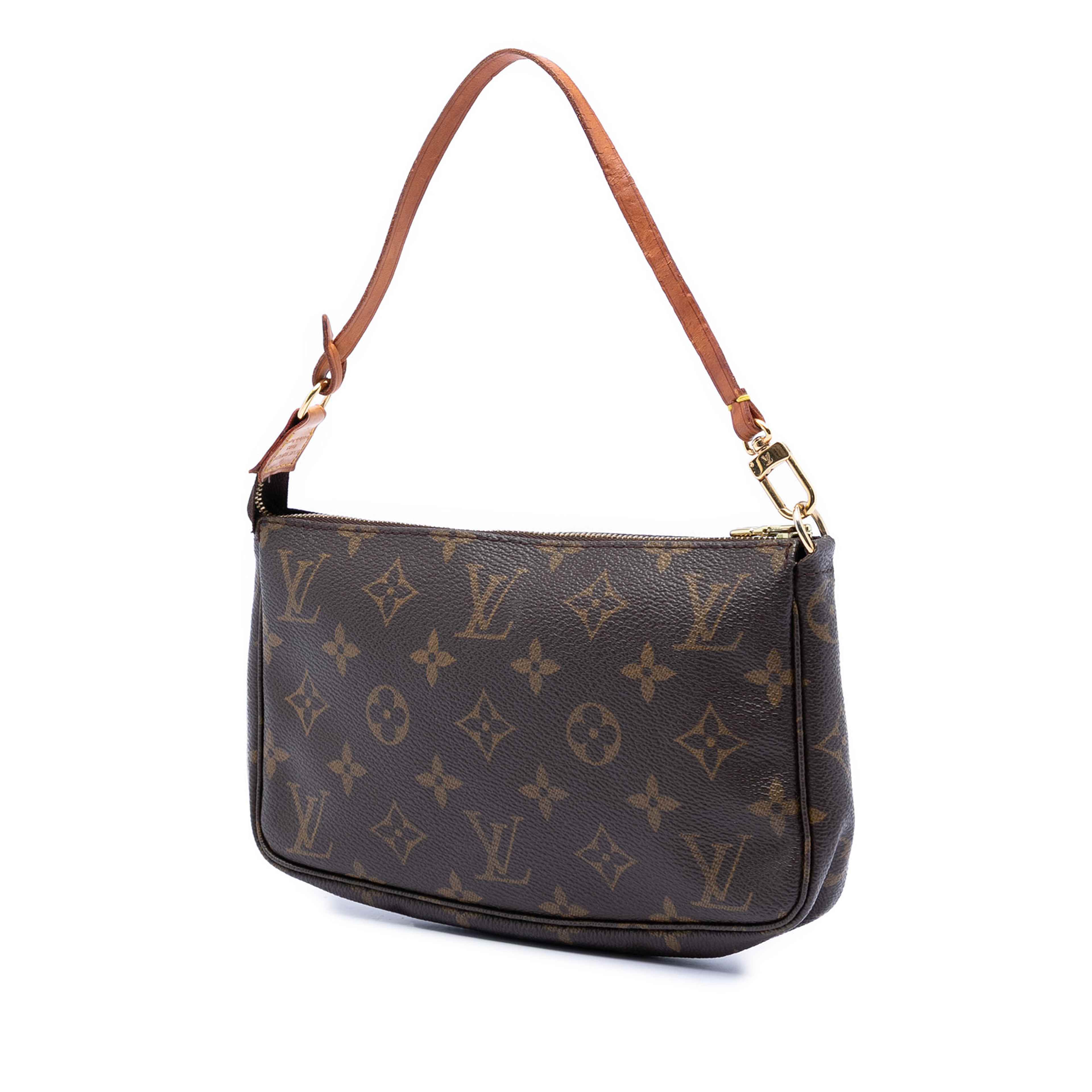 Louis Vuitton Monogram Pochette Accessoires, från Luxclusif, i färgen brown. Klicka för att öppna bilden i stort format