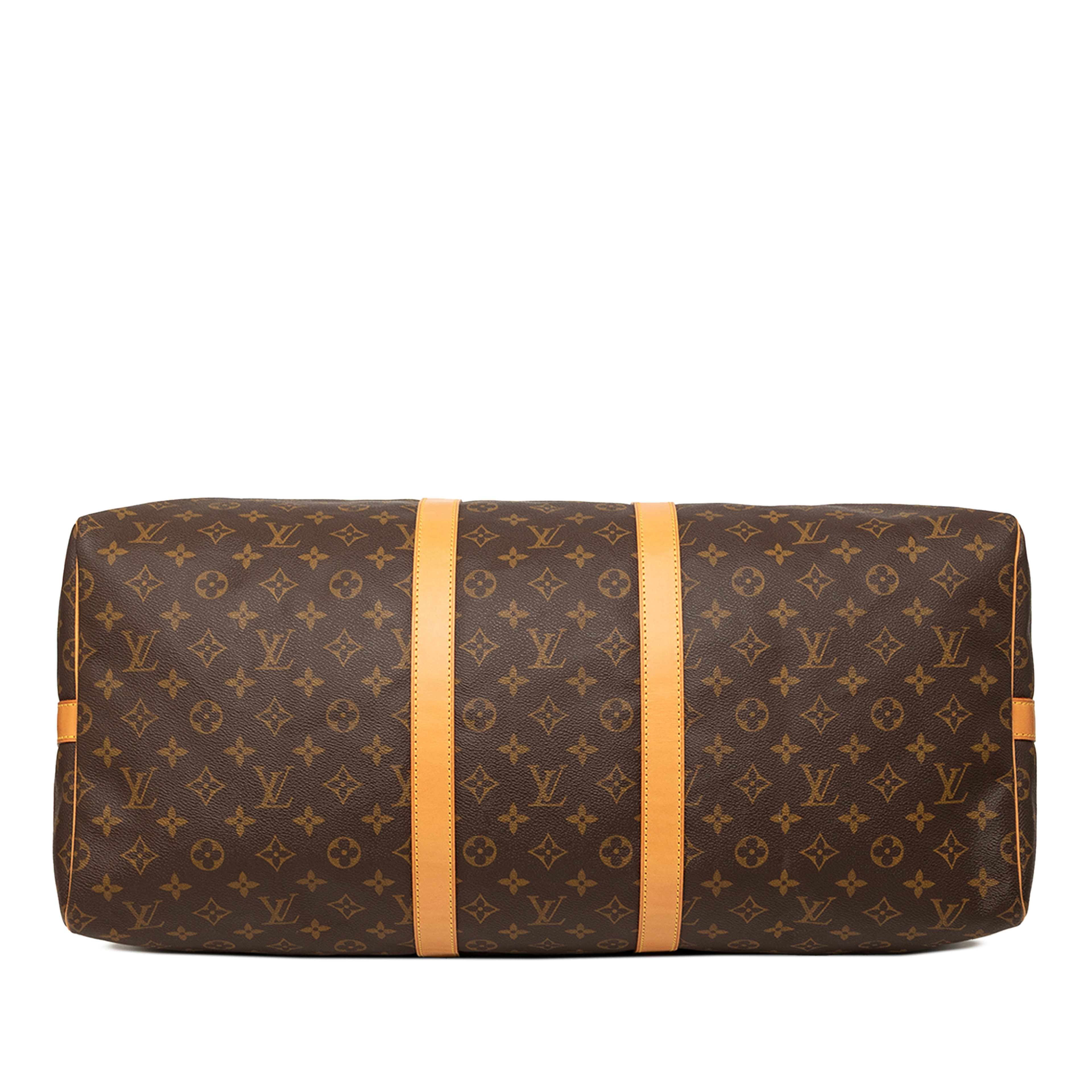 Louis Vuitton Monogram Keepall Bandouliere 55, från Luxclusif, i färgen brun. Klicka för att öppna bilden i stort format