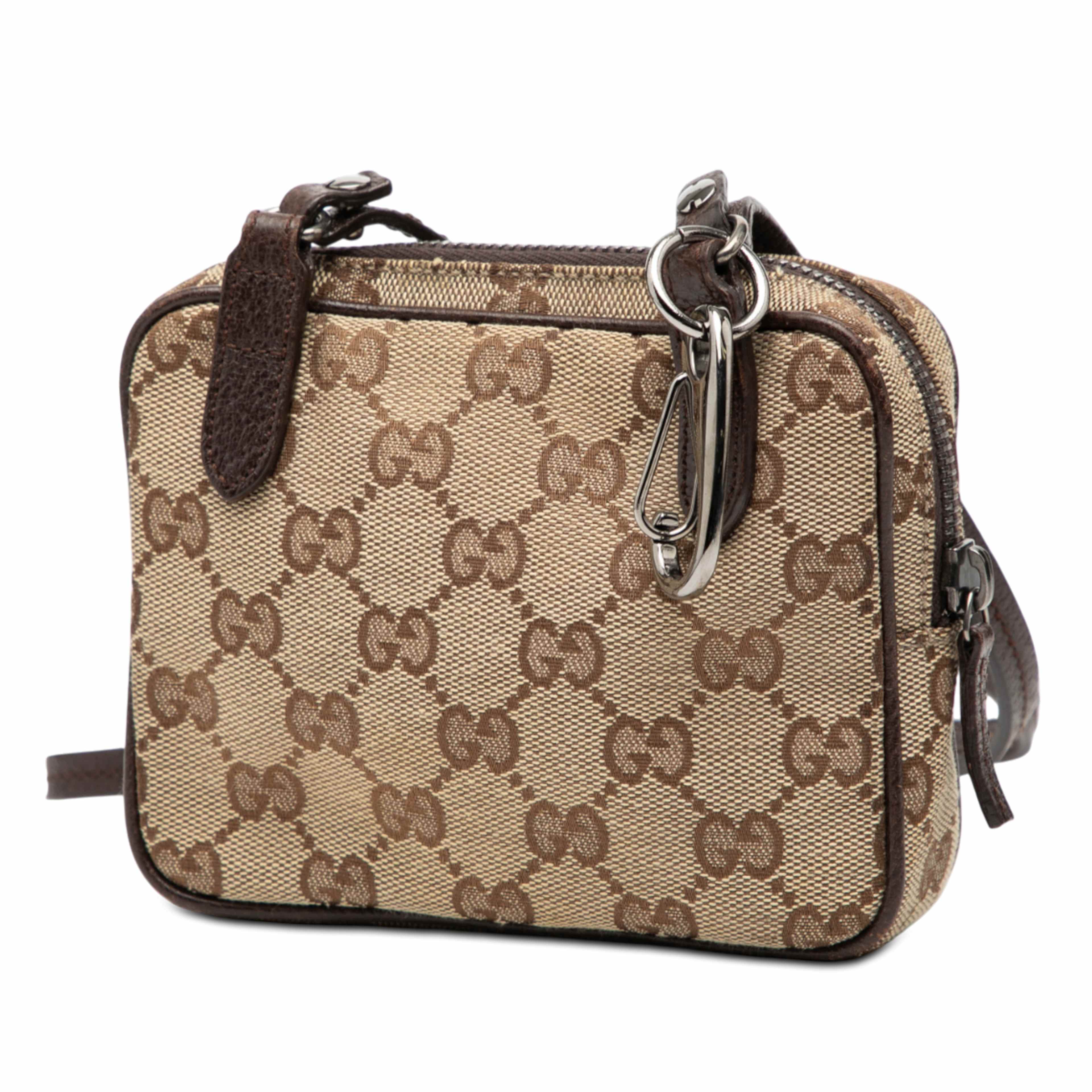 Gucci Gg Canvas Crossbody, från Luxclusif, i färgen beige. Klicka för att öppna bilden i stort format